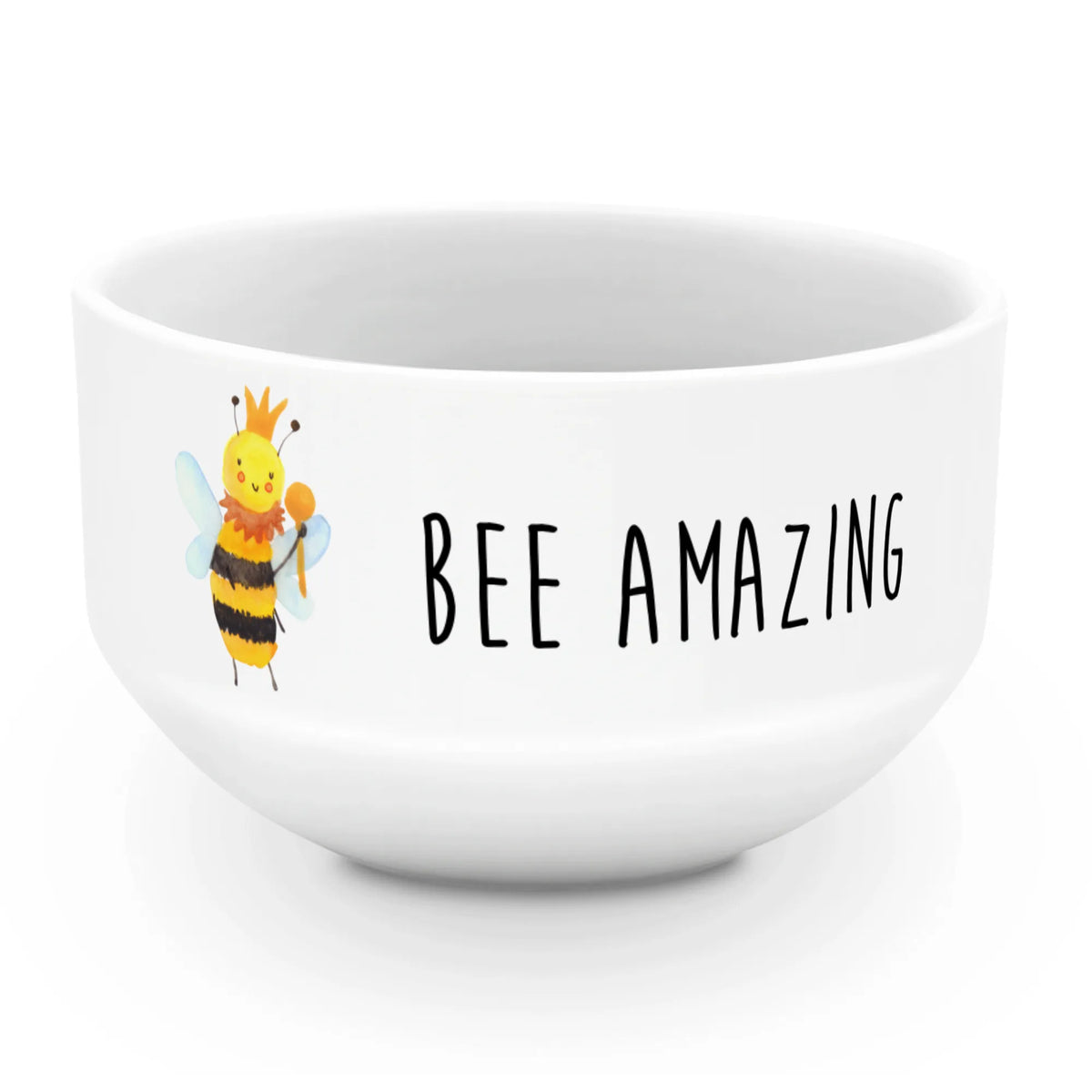 Muesli Bowl bee king cereal bowl, snack bowl, porcelain bowl, salad bowl, ceramic bowl, breakfast bowl, dessert bowl, bowl, fruit bowl, cereal dish, soup bowl, Bee, wasp, bumblebee