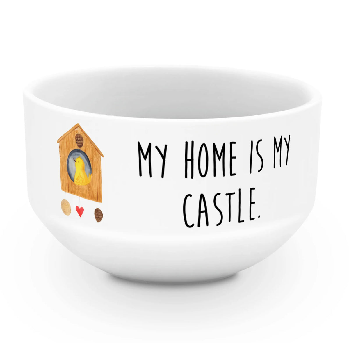 Muesli Bowl Bird House porcelain bowl, snack bowl, soup bowl, fruit bowl, dessert bowl, bowl, ceramic bowl, cereal bowl, breakfast bowl, salad bowl, cereal dish, small animals, cute, funny, cute animal motives, hand drawn, small world, funny sayings, good mood, happy, gifts, gift ideas, special gifts, animal lover, card, castle, favorite place, home sweet home, Bird, apartment, house, our house, nest, home, birds, birdhouse, family