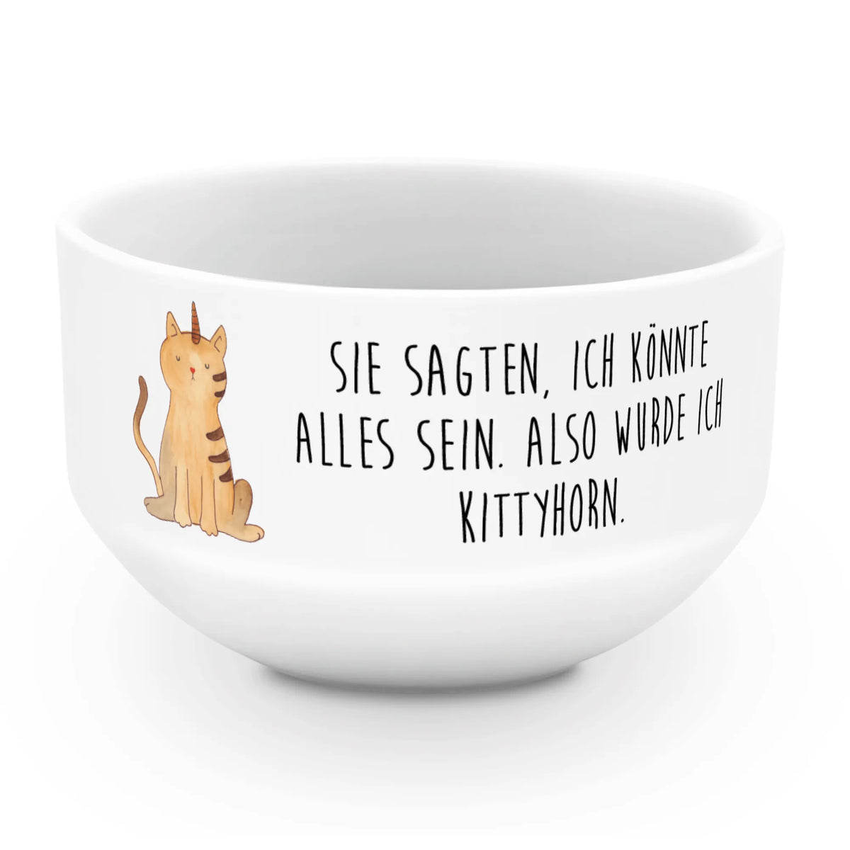 Muesli Bowl unicorn Cat Kittycorn, Rainbow, cat present, cat lover, Kitty, cat gift