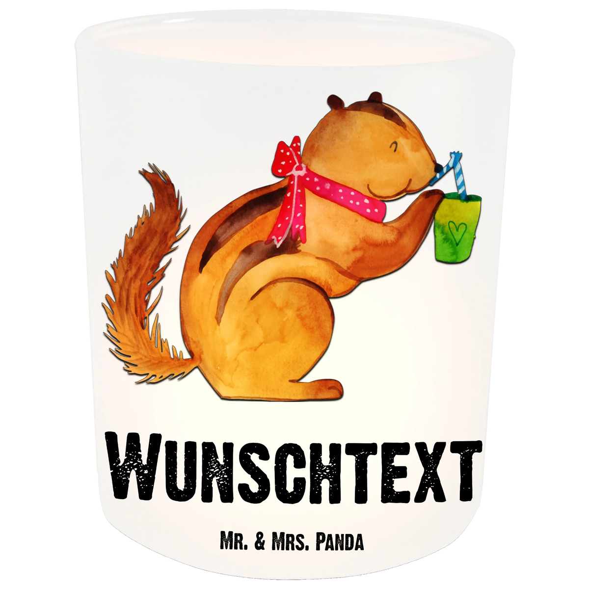 Personalised lantern Squirrel smoothies small animals, cute, funny, cute animal motives, hand drawn, small world, funny sayings, good mood, happy, gifts, gift ideas, special gifts, animal lover, card, squirrels, chipmunks, Green smoothies, diet, weight loss