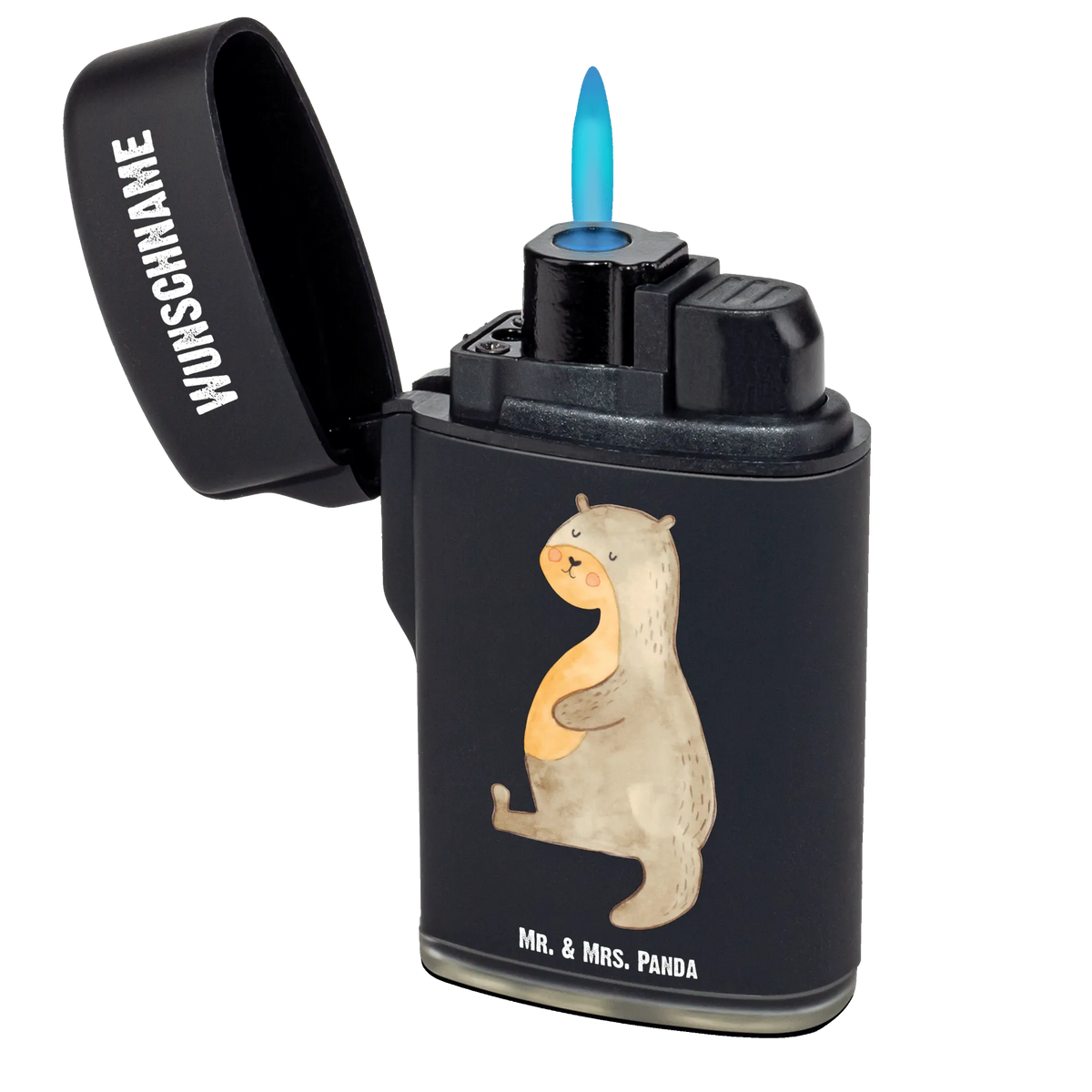 Personalisiertes Feuerzeug Otter Bauch Feuerzeug Personalisiert, Personalisiertes Feuerzeug, Individuelles Feuerzeug, Personalisierbares Feuerzeug, Gasfeuerzeug personalisiert, Feuerzeug mit Name, Otter, Fischotter, Seeotter, Otter Seeotter See Otter