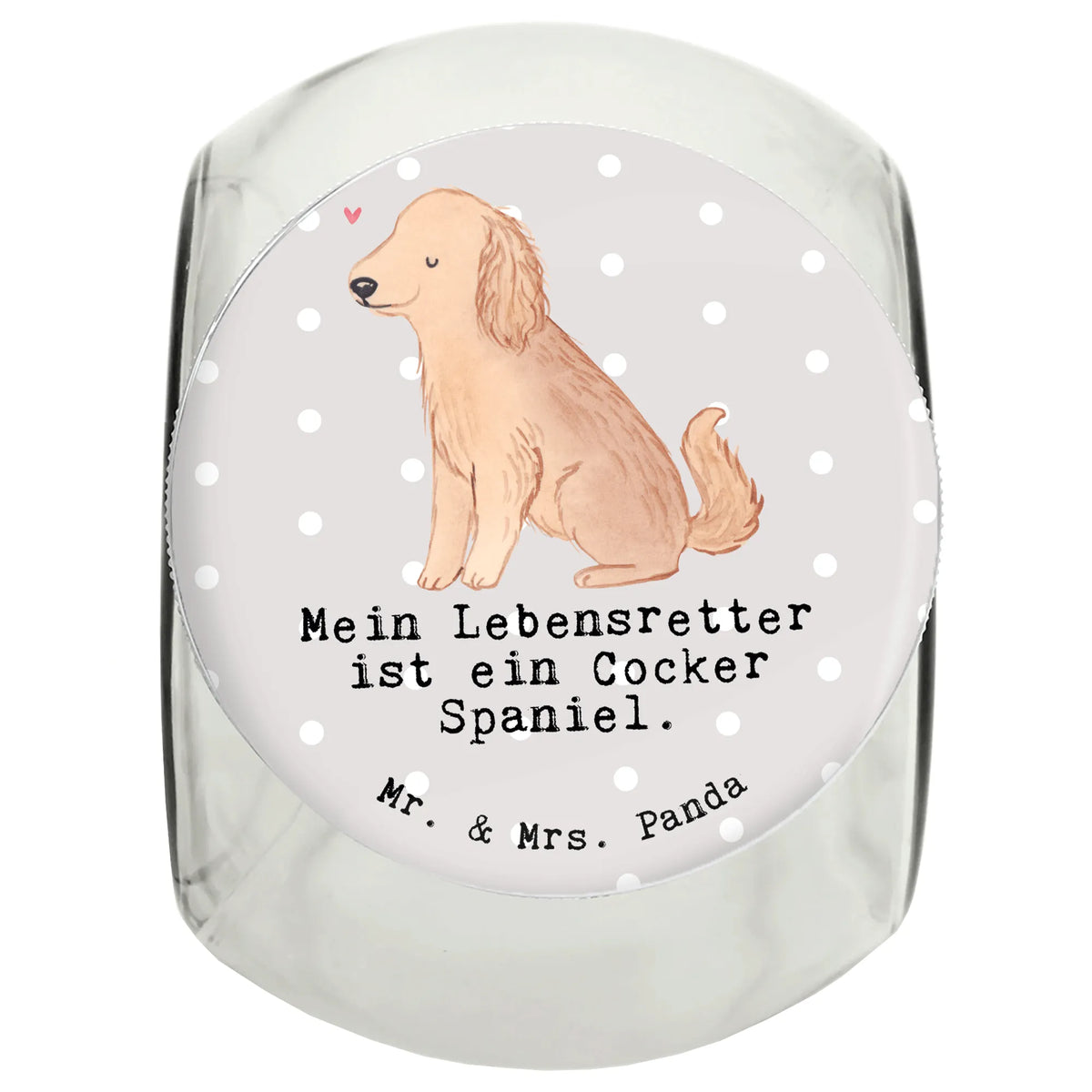 Leckerli Glas Cocker Spaniel Lebensretter Vorratsglas, Dose, Aufbewahrungsdose, Leckerli Glas, Glasdose, aufbewahrungsglas, Leckerli Glas Hund, Hundeleckerlies Behälter, Bonbonglas, Keksdose, leckerlidose, Leckerli Dose, Dekoglas, Snackdose, glasbehälter, schraubglas, Hundeleckerli Glas, Futterdose, Leckerli Glas Katze, Tierfutterbehälter, Vorratsbehälter, Katzenleckerli Glas, Hund, Welpe, Hunderasse, Tierfreund, Geschenk, Hundebesitzer, Schenken, Rassehund, Englische Cockerspaniel, Cocker Spaniel