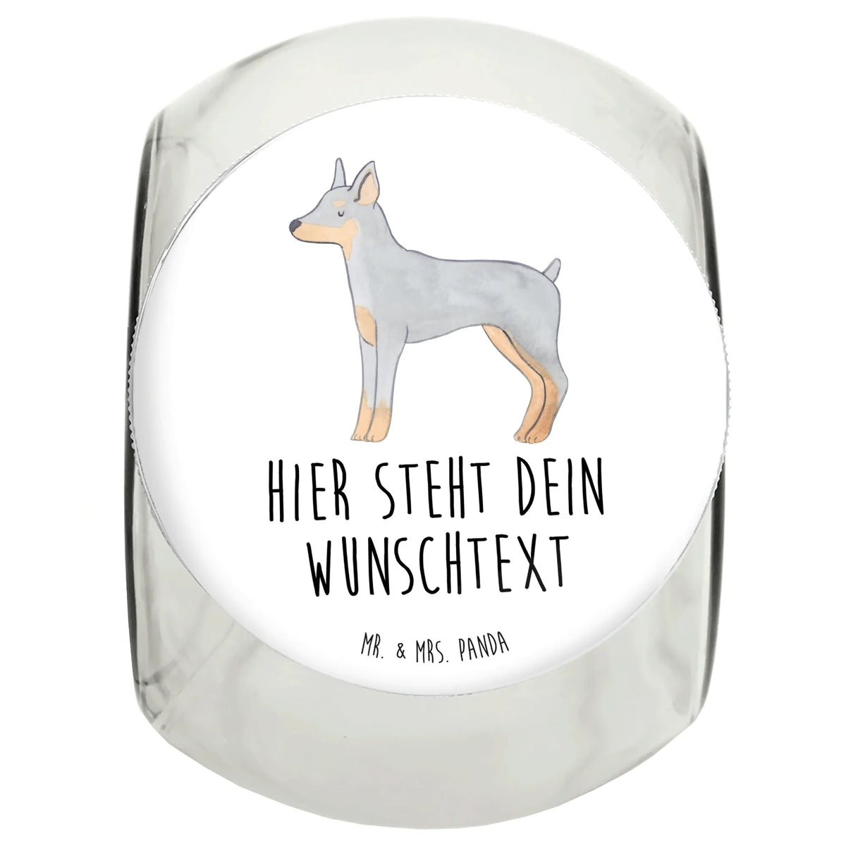 Personalisiertes Leckerli Glas Dobermann Pinscher Moment Personalisiertes Leckerliglas, Leckerli Glas personalisiert, Personalisiertes Leckerli Glas, Leckerlidose personalisiert, Personalisierte Leckerlidose, Personalisierte Leckerli Dose, Geschenk, Schenken, Hund, Hunderasse, Rassehund, Hundebesitzer, Tierfreund, Welpe, Dobermann Pinscher