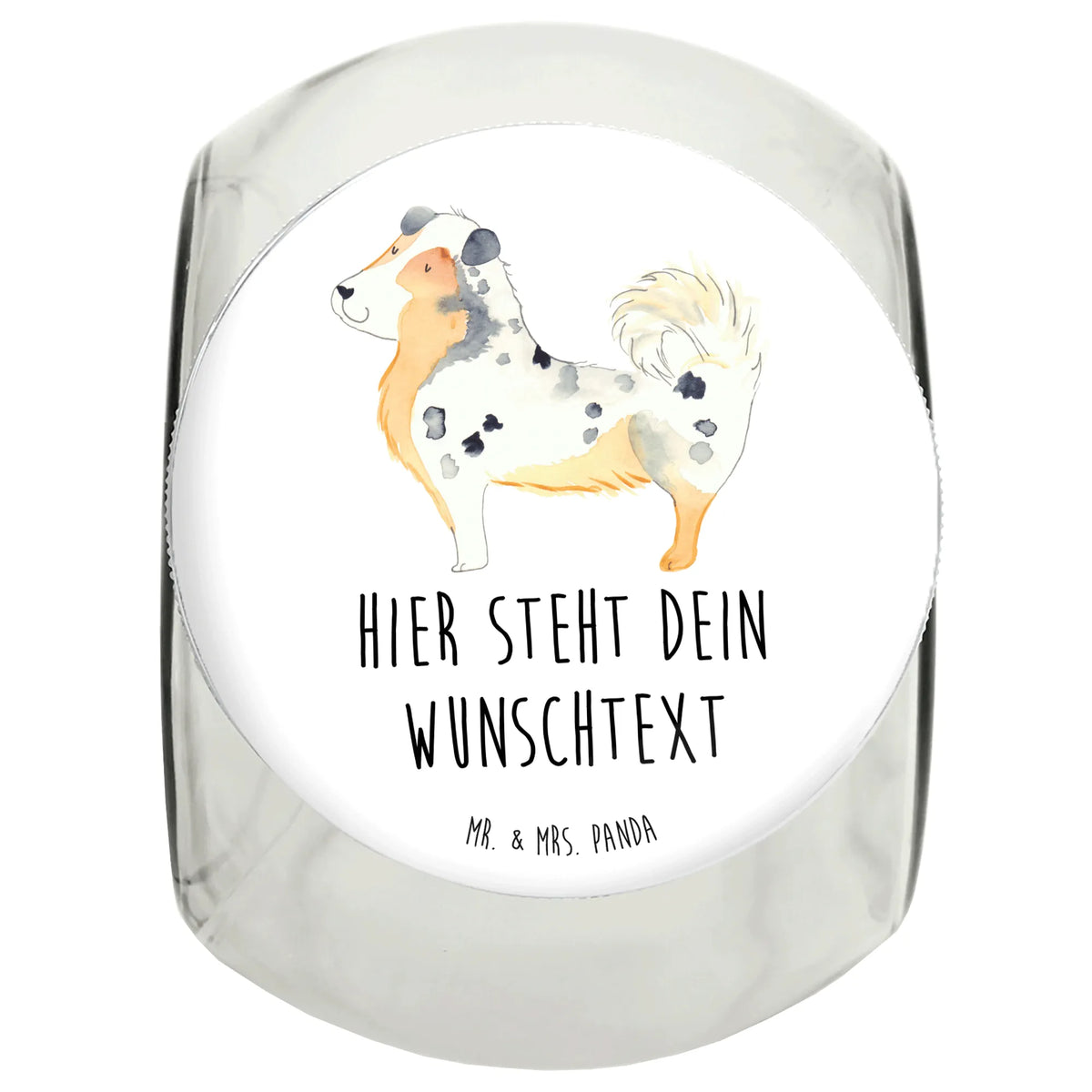 Personalisiertes Leckerli Glas Hund Australien Shepherd Leckerli Glas personalisiert, Personalisiertes Leckerli Glas, Personalisierte Leckerli Dose, Personalisiertes Leckerliglas, Personalisierte Leckerlidose, Leckerlidose personalisiert, Sprüche, Hund, Hunderasse, Hundebesitzer, Hundemotiv, Haustier, Tierliebhaber, Spruch, Shepherd, Australien Shepherd, Familienhund, Hundeliebe