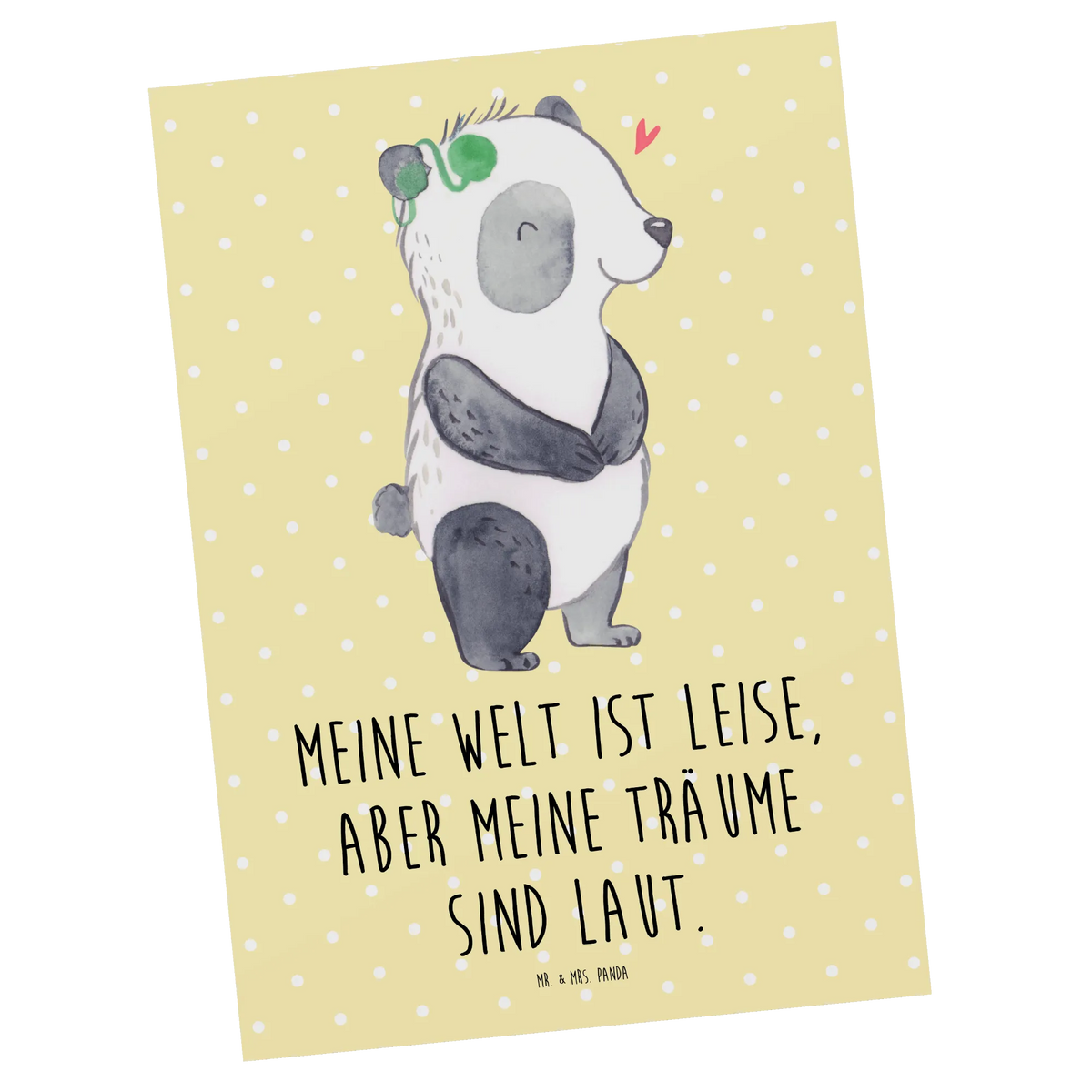 Postkarte Panda Gehörlos Kunstkarten, Fotokarte, Postkarten, kunstkarte, einzelkarte, Ansichtskarten, Postkarte, Motivkarte, Designkarte, spruchkarte, Ansichtskarte, Grußkarte, bildkarte, Gehörlos, Cochlea Implantat, Ertaubt, Panda