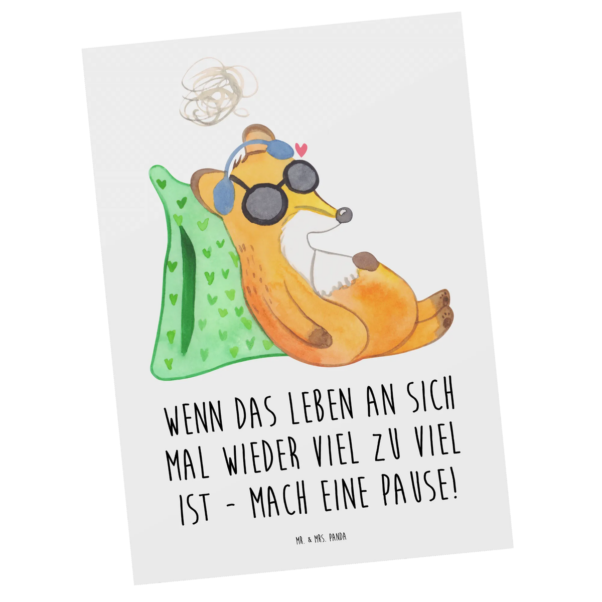 Postcard Fox Neurodiversity einzelkarte, Postkarte, bildkarte, Postkarten, Ansichtskarten, Fotokarte, Kunstkarten, Motivkarte, kunstkarte, Designkarte, Grußkarte, Ansichtskarte, spruchkarte, Neurodiversität, Fatigue, Fuchs, PEM