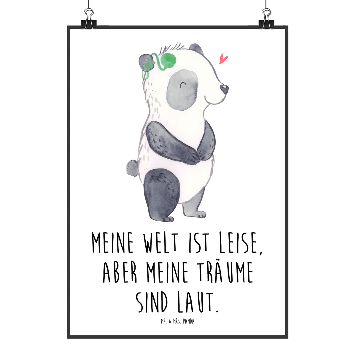 Poster Panda Gehörlos Deko Bild, Wanddeko Bild, Deko Poster, wanddruck, Bild, Wandbild, Design Poster, wanddeko, grafikposter, Wandschmuck, kunstposter, wandkunst, kunstdruck poster, drucke, Kunstdruck, Mr. & Mrs. Panda Poster, typografie poster, Plakat, Posterdruck, Wanddekoration, Designposter, Panda Poster, Cochlea Implantat, Panda, Ertaubt, Gehörlos