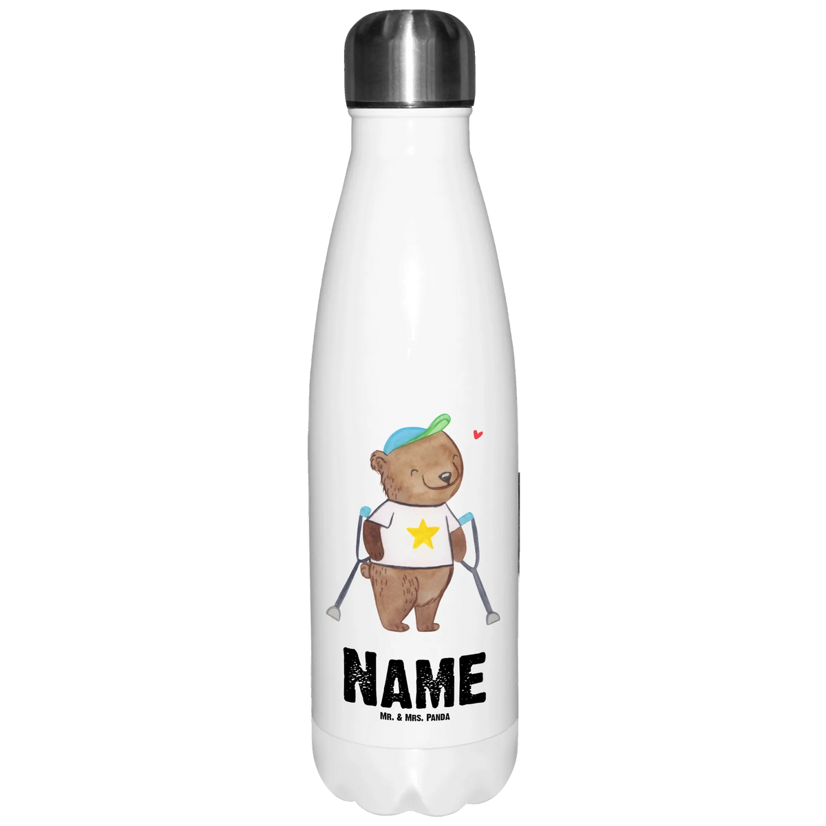 Personalisierte Thermosflasche Bär Gehhilfen Thermosflasche personalisiert, Personalisierte Edelstahlflasche, Sportflasche personalisiert, Getränkeflasche Personalisiert, Personalisierte Thermosflasche, Wasserflasche personalisiert, Personalisierte Wasserflasche, Thermoflasche Personalisiert, Personalisierte Thermoskanne, Personalisierte Sportflasche, Isolierflasche personalisiert, Personalisierte Trinkflasche, Trinkflasche personalisiert Edelstahl, Personalisierte Trinkflasche Edelstahl, Trinkflasche personalisiert, Krücken, Gehhilfe, Bär