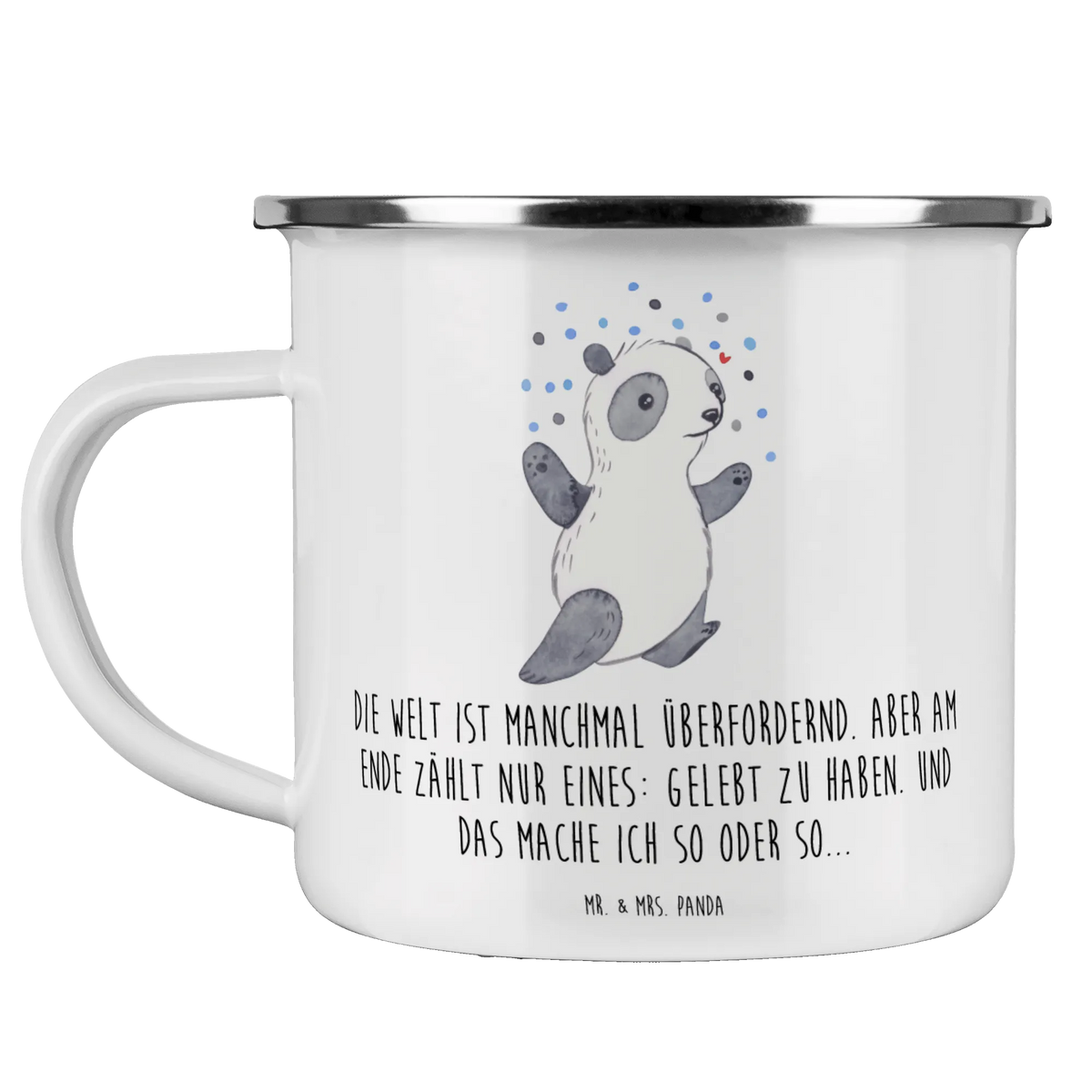 Camping Emaille Tasse Panda Bipolar blechbecher, Outdoor Tasse, Motivtasse, becher emaille, Blechtasse, Haferl, metallbecher, Emaille Becher, wanderbecher, wandertasse, Teebecher, Outdoor Becher, Emaille Tasse, reisetasse, Emailletasse, Teetasse, emaillebecher, Pott, Tasse Emaille, outdoortasse, Campingbecher, Reisebecher, Kaffeepott, Campingtasse, Bipolar, Bipolare Störung, Panda