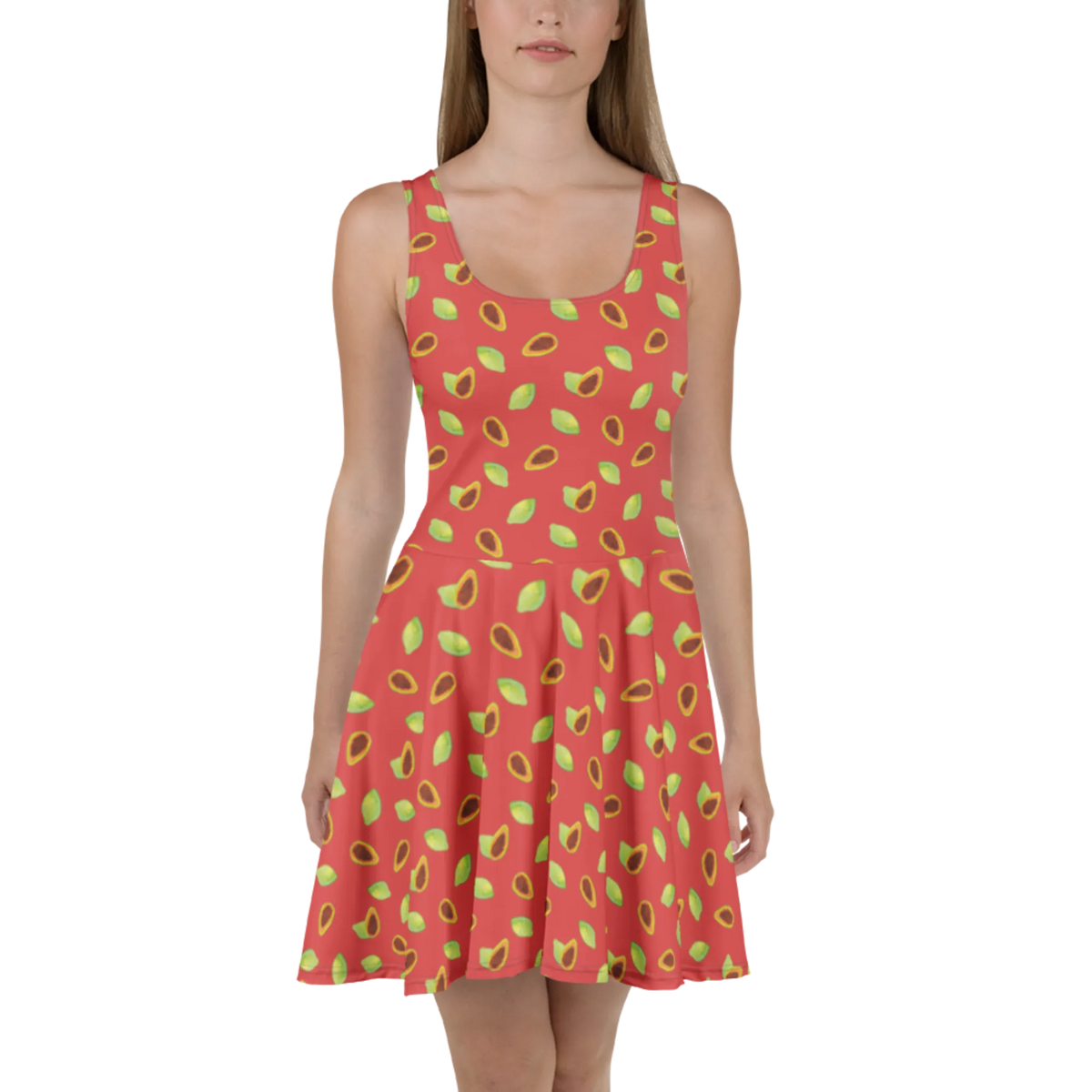 Sommerkleid Obst Papaya Muster Leichtes Sommerkleid, Strandkleid, Ausgestelltes Kleid, Swingkleid, A-Linien-Kleid, Urlaubskleid, Damen-Sommerkleid, Shirtkleid, Kurzes Sommerkleid, Sommerkleid, Luftiges Sommerkleid, Jerseykleid, Freizeitkleid, Kurzes Kleid, Minikleid, Skaterkleid, Kleid, Stretchkleid, Damenkleid, Papayas, Papapya Muster, Obst Muster