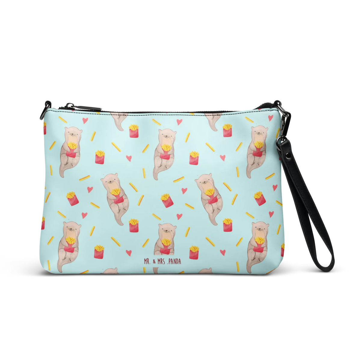 Handtasche Otter Pommes Muster Tasche, reißverschlusstasche, Crossbody Bag, Handtasche Damen, Frauentasche, Damenhandtasche, Handtasche, Clutch, Abendtasche, Umhängetasche, Damentasche, Schultertasche, Kleine Handtasche, Crossover-Tasche, Handgelenktasche, Schultergurt-Tasche, Kleine Umhängetasche, Damen Umhängetasche, kleine tasche, Umhängetasche Damen, Pochette, Otter Muster, Pommes, Otter, Pommes Muster