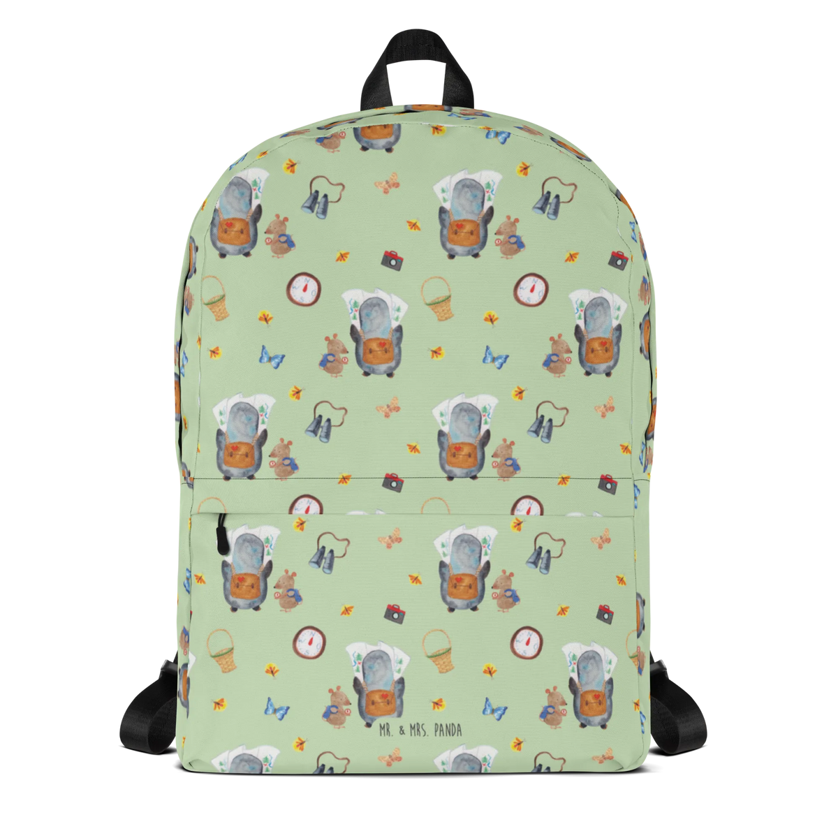 Backpack Penguin & Mouse Hiker North Pole, Penguins, hiking, adventurer, excursion, penguins, road trip, adventure