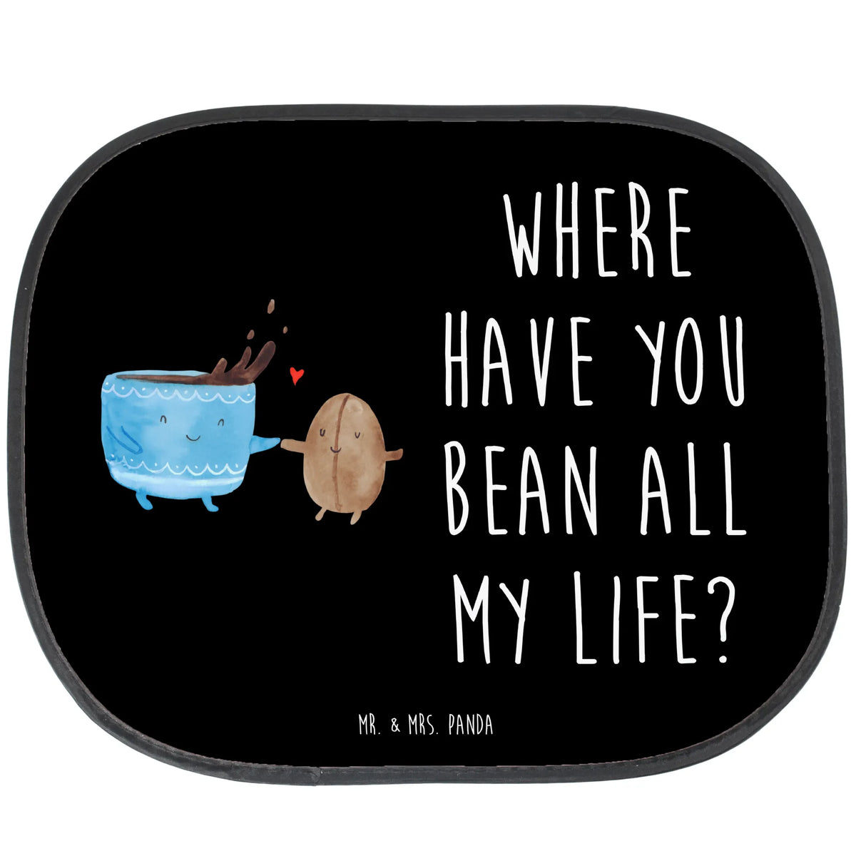Car sun shade Coffee Bean