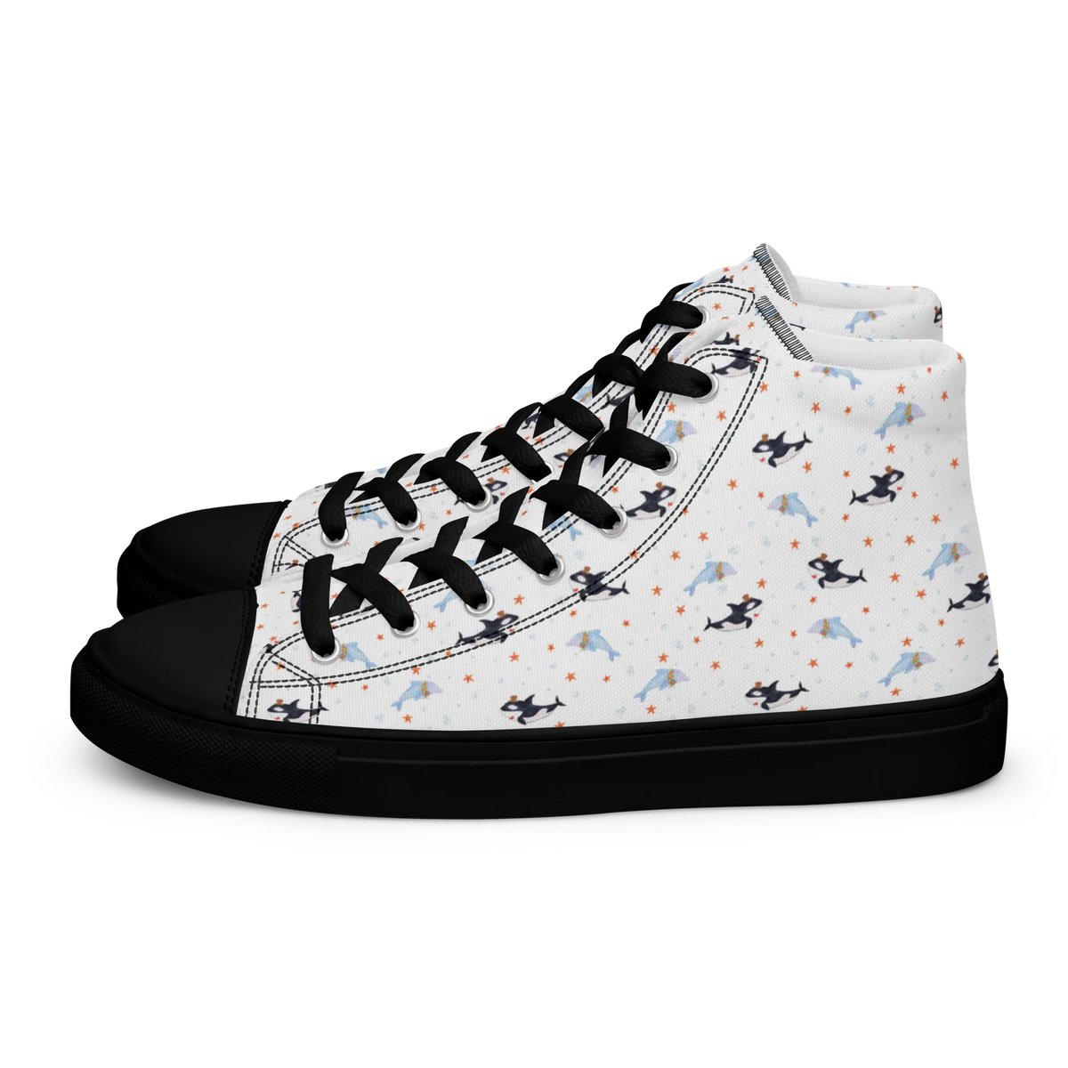 Damskie sneakersy Orka cylinder Morze, Zwierzeta morskie, Wakacje