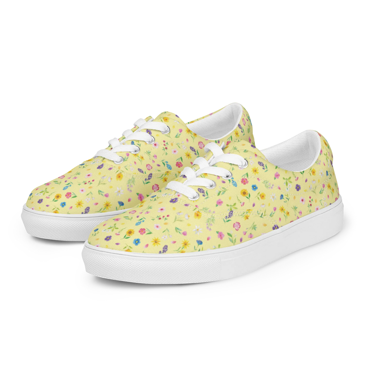 Women's Fabric Shoes Colorful Flower Meadow Stoffturnschuhe, Stoff-Sneaker, Sportschuhe, Canvasschuhe, Damenschuhe, Halbschuhe, Sneaker Damen, Turnschuhe Damen, Stoffsneaker, Freizeitschuh, Leinensneaker, Schnürer, Segeltuchschuhe, Stoffschuhe, Stoffschuhe Damen, Canvas-Sneaker, Leinenschuhe, Schnürschuhe, Canvas Schuhe, Damensneaker, Damen Halbschuhe, Freizeitschuhe, Stoffschuh, Flower Power, Blumenmädchen, Blumenwiese, Blumen Muster, Wildblumen Muster
