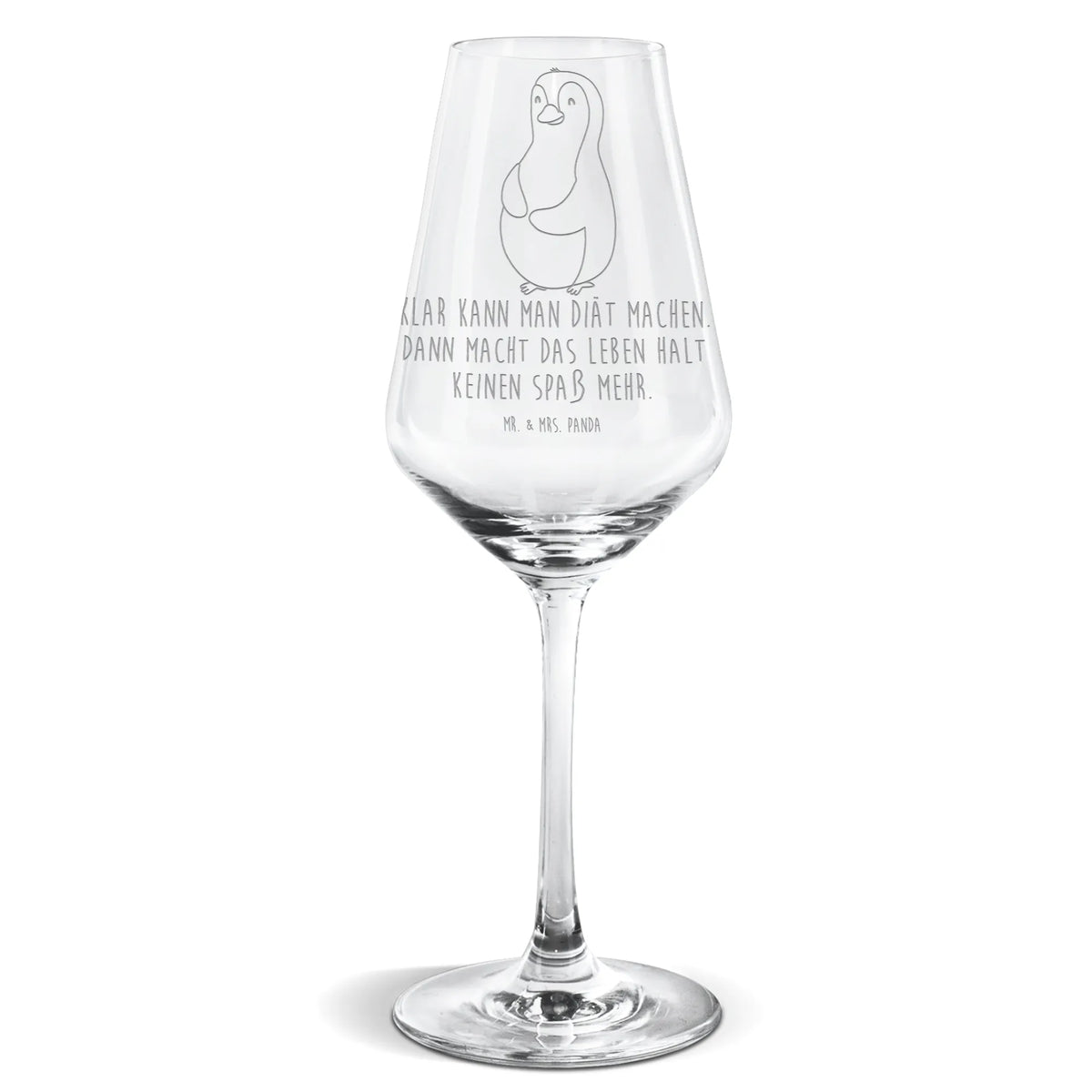 Weißwein Glas Pinguin Diät Weinglas Für Weißwein, Mr. & Mrs. Panda Weinglas, wein glas, Weißwein Kelch, Weißweinkelch, Panda Weinglas, Weinglas, Weißwein Glas, Pinguin, Selbstrespekt, Pinguine, Motivation, Selbstliebe, Körperliebe, Diät, Abspecken, Gewicht, Abnehmen