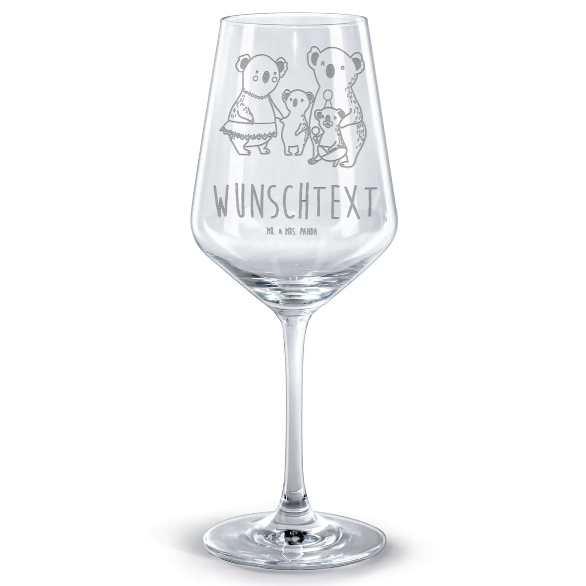 Personalisiertes Rotwein Glas Koala Familie Weinglas mit Spruch, Weinglas personalisiert, weinglas graviert, Rotweinglas mit Gravur, Weinglas individuell graviert, Weinglas mit Namensgravur, Personalisiertes Rotweinglas, Weinglas Mit Gravur, Rotweinglas Mit Wunschtext, Weinglas mit Namen, Rotweinglas Mit Namen, Personalisiertes Weinglas, Muttertag, Vatertag, Mama, Papa, Oma, Opa, Familie, Schwester, Bruder, Geschwister, Family, Familienleben, Koalas, Koala, Kinder