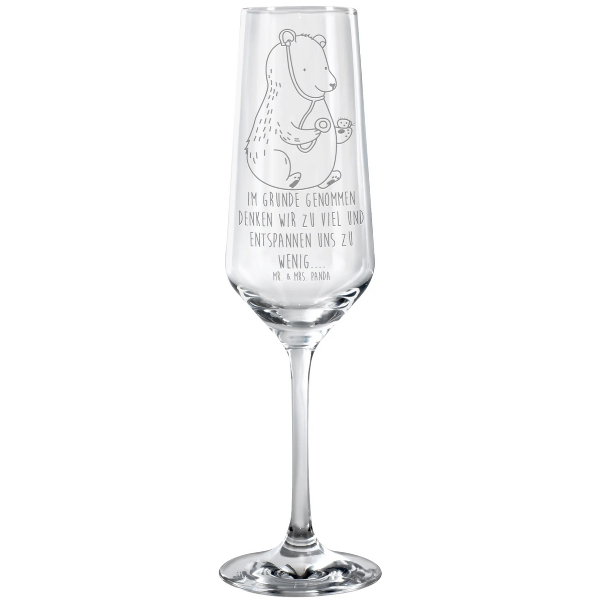 Sektglas Bär Arzt Kelchglas, Flute Glas, Proseccoglas, Sektglas, Sektflöte, Sektglas graviert, Glas, Sektkelch, Champagnerglas, Geschenkglas, Sektglas mit Gravur, Trinkglas, graviertes sektglas, Schaumweinglas, dekorglas, Teddy, Bär, Teddybär, Arzt, Professorin, Ärztin, Doktor, Doktorin, Professor