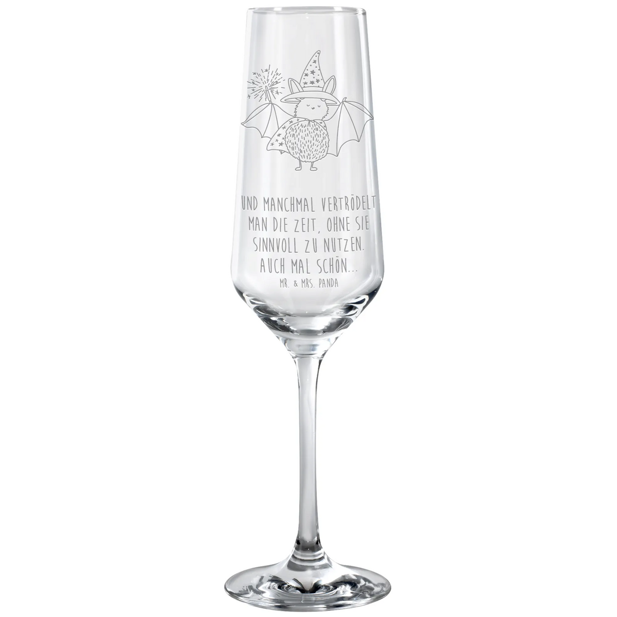 Sektglas Fledermaus Zauberer