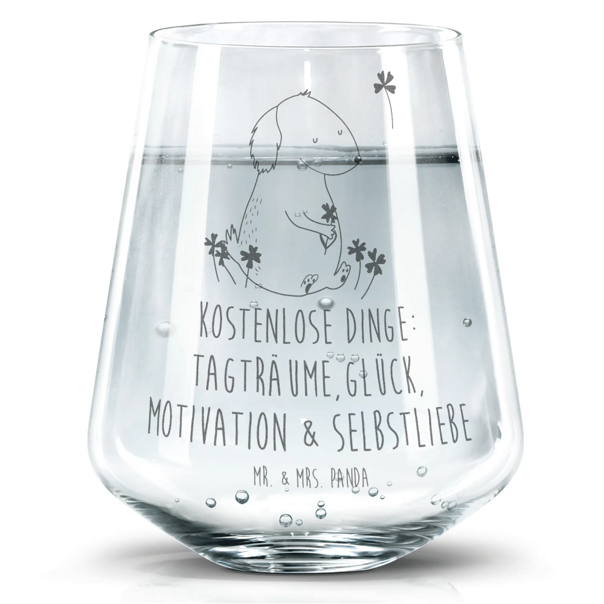 Trinkglas Hund Kleeblatt Geschenkglas, Wasserbecher, Panda Glas, Glasbecher, Wasserglas, Trinkgefäß, getränkebecher, Trinkglas, Tumbler Glas, Allzweckglas, Dekoglas, Limonadenglas, Designglas, Glas, Saftglas, Becherglas, Hund, Hunderasse, Hundebesitzer, Hundemotiv, Haustier, Tierliebhaber, Sprüche, Achtsamkeit, Glücksbringer, Kleeblatt, Selbstliebe, Glück, Tagträume, Geschenk, Motivation, Neuanfang