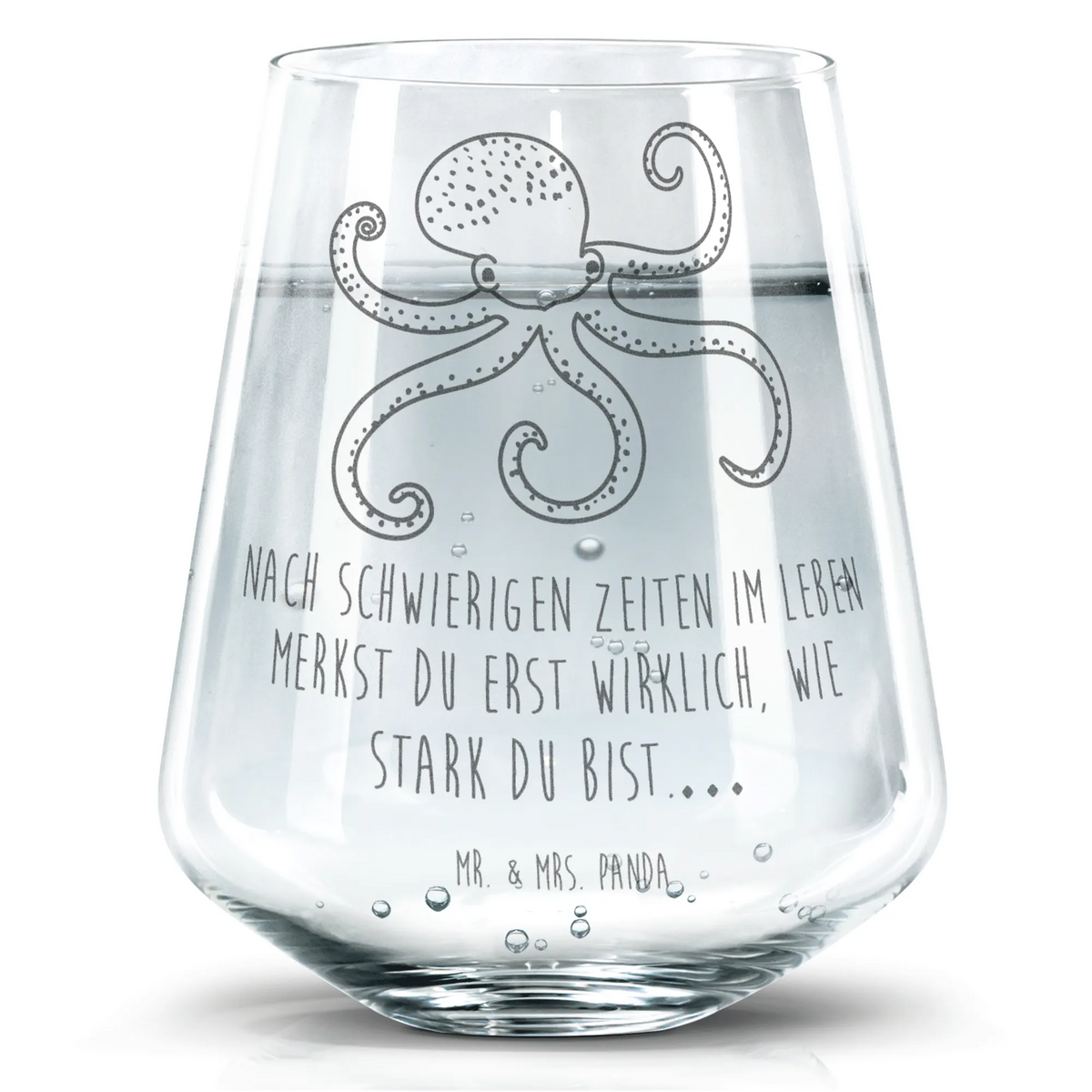 Trinkglas Tintenfisch getränkebecher, Panda Glas, Allzweckglas, Geschenkglas, Tumbler Glas, Wasserbecher, Wasserglas, Dekoglas, Becherglas, Saftglas, Designglas, Glasbecher, Trinkglas, Limonadenglas, Glas, Trinkgefäß, Lustige Sprüche, Tiere, Tiermotive, Gute Laune, Meerestier, Krake, Meer, Ozean, Arme, Tintenfisch, Wasser