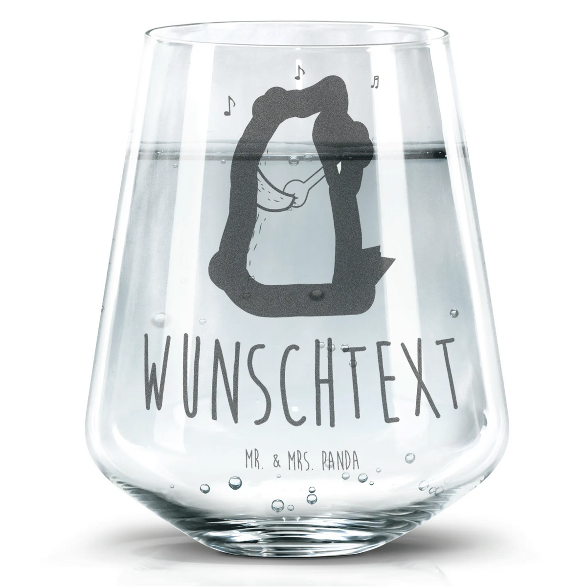 Personalized Drinking Glass bear song bear, teddy, teddy bear, cuddly toy, gift, valentine, girlfriend, woman, song, love, partner, heart, love song, Bear, saying