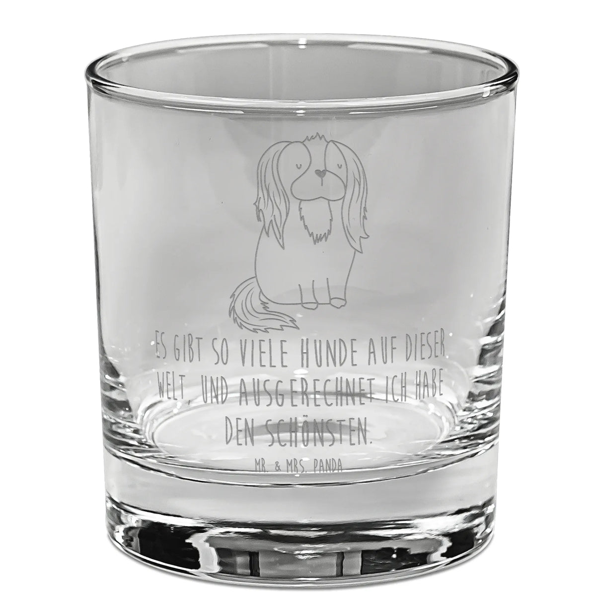 Whiskey Glas Hund Cavalier King Charles Spaniel Bourbon Glas, Rocks Glas, Tumbler, Lowball Glas, Whiskyglas, Whiskey Becher, Spirituosenglas, Whiskey Tumbler, Scotch Glas, Whisky Tumbler, Whisky Becher, eiswürfelglas, Gravur Whiskyglas, Whiskeyglas, Old Fashioned Glas, Tumbler Glas, Hund, Hunderasse, Hundebesitzer, Hundemotiv, Haustier, Tierliebhaber, Sprüche, Spaniel, Schönster Hund, Cockerspaniel, Cavalier King Charles Spaniel, Spruch