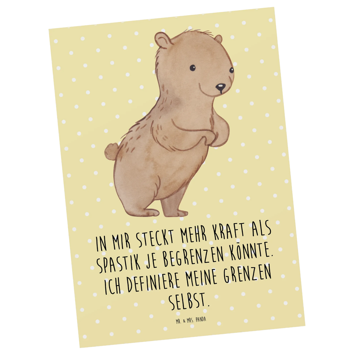 Postkarte Bär Spastik Postkarten, Designkarte, Fotokarte, bildkarte, Grußkarte, Ansichtskarte, einzelkarte, Ansichtskarten, Motivkarte, Kunstkarten, spruchkarte, Postkarte, kunstkarte, Spastik, Bär, Spastizität, Spasmus