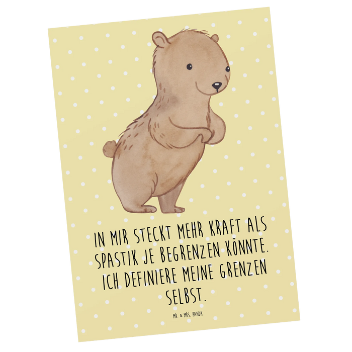 Postkarte Bär Spastik
