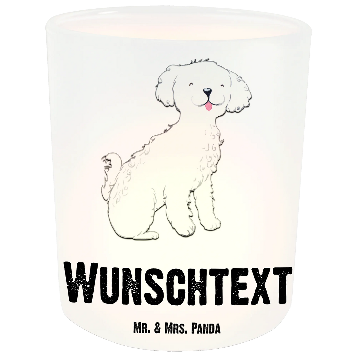Personalised lantern Bichon Frise Lifesaver Dog, dog breed, purebred dog, dog owner, gift, animal lover, giving, puppy