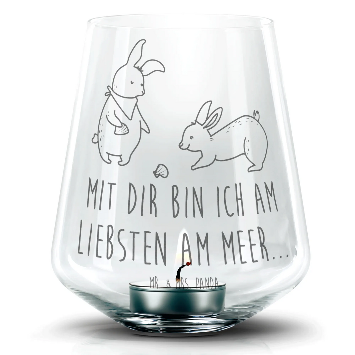 Engraved Wind Light Bunnies with seashell Father's Day, Mother's Day, girlfriends, best friend, collecting shells, girlfriend, shells, rabbits