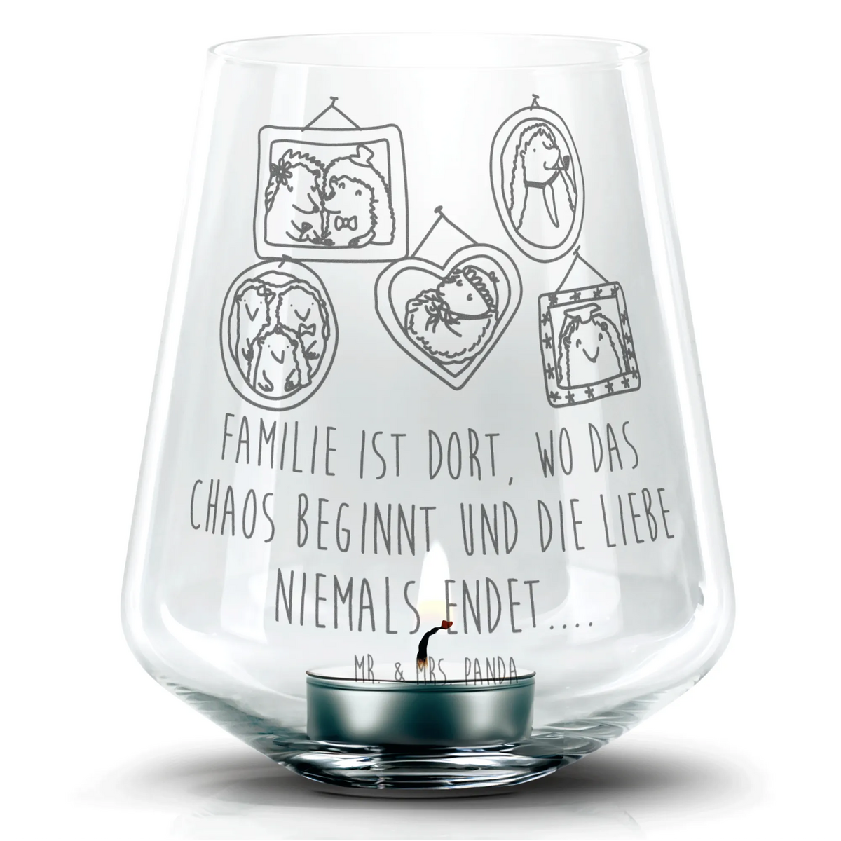 Engraved Wind Light Hedgehog family Father's Day, Mother's Day, hedgehogs, mum, pictures, solidarity