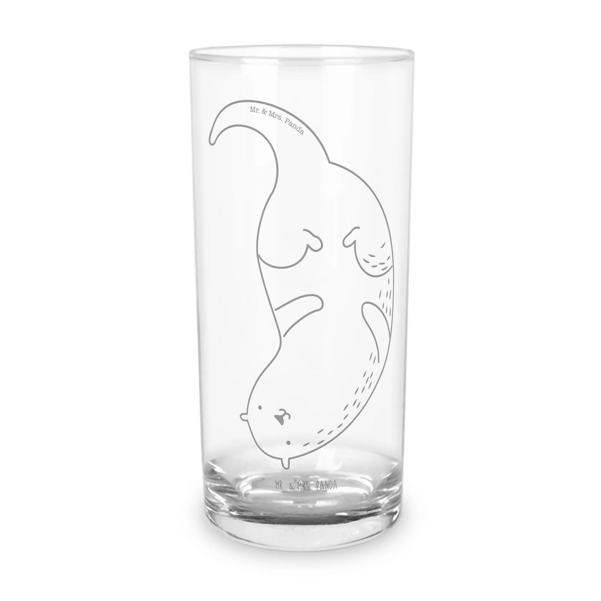 Wasserglas Otter Kopfüber Glas, Panda Glas, tischglas, Glasbecher, haushaltsglas, Tumbler, Geschenk Glas, Geschenkglas, Trinkbecher Glas, Longdrinkglas, Trinkglas, Wasserbecher, getränkeglas, Alltagsglas, Wasserglas, küchenglas, Saftglas, Partyglas, Cocktailglas, Fischotter, Seeotter, Otter, Otter Seeotter See Otter