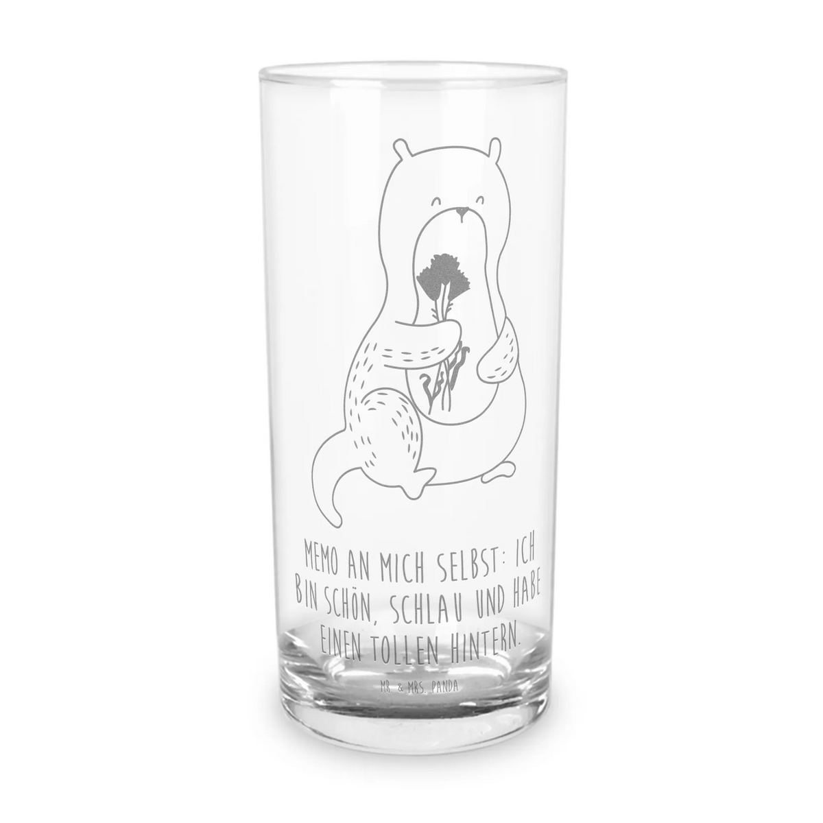 Wasserglas Otter Blumenstrauß getränkeglas, Trinkbecher Glas, Geschenkglas, Tumbler, Wasserbecher, Alltagsglas, Glasbecher, Cocktailglas, Glas, Wasserglas, küchenglas, Geschenk Glas, Trinkglas, Saftglas, haushaltsglas, Panda Glas, tischglas, Longdrinkglas, Partyglas, Fischotter, Seeotter, Otter, Otter Seeotter See Otter