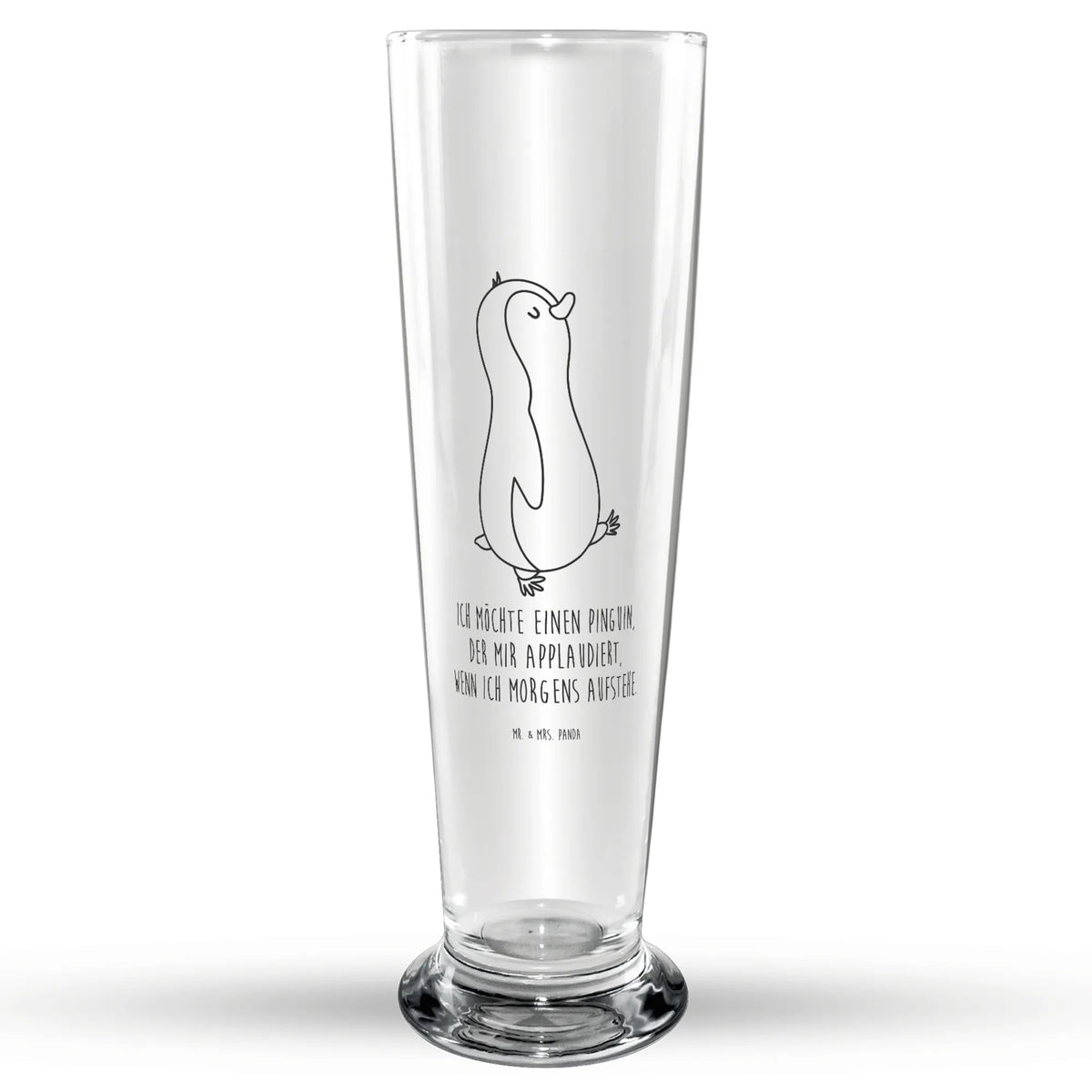 Weizenglas Pinguin marschieren Weizenbier Glas, Mr & Mrs Panda Weizenglas, Bierglas, Weißbierglas, Bier Glas, Weizen Glas, Pinguin, Bruder, Familie, Frühaufsteher, Schwester, Pinguine, Langschläfer