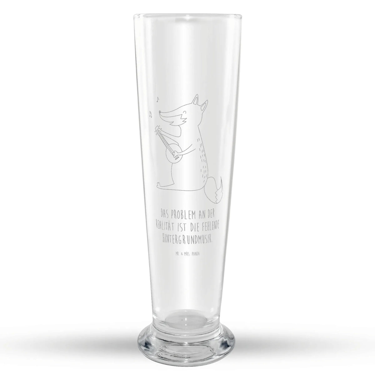 Weizenglas Fuchs Gitarre Bier Glas, Weizenbier Glas, Mr & Mrs Panda Weizenglas, Weißbierglas, Bierglas, Weizen Glas, Fuchs, Musik Spruch, Musikerin, Gitarre, Sänger, Füchse, Geschenk Musiker, Sängerin