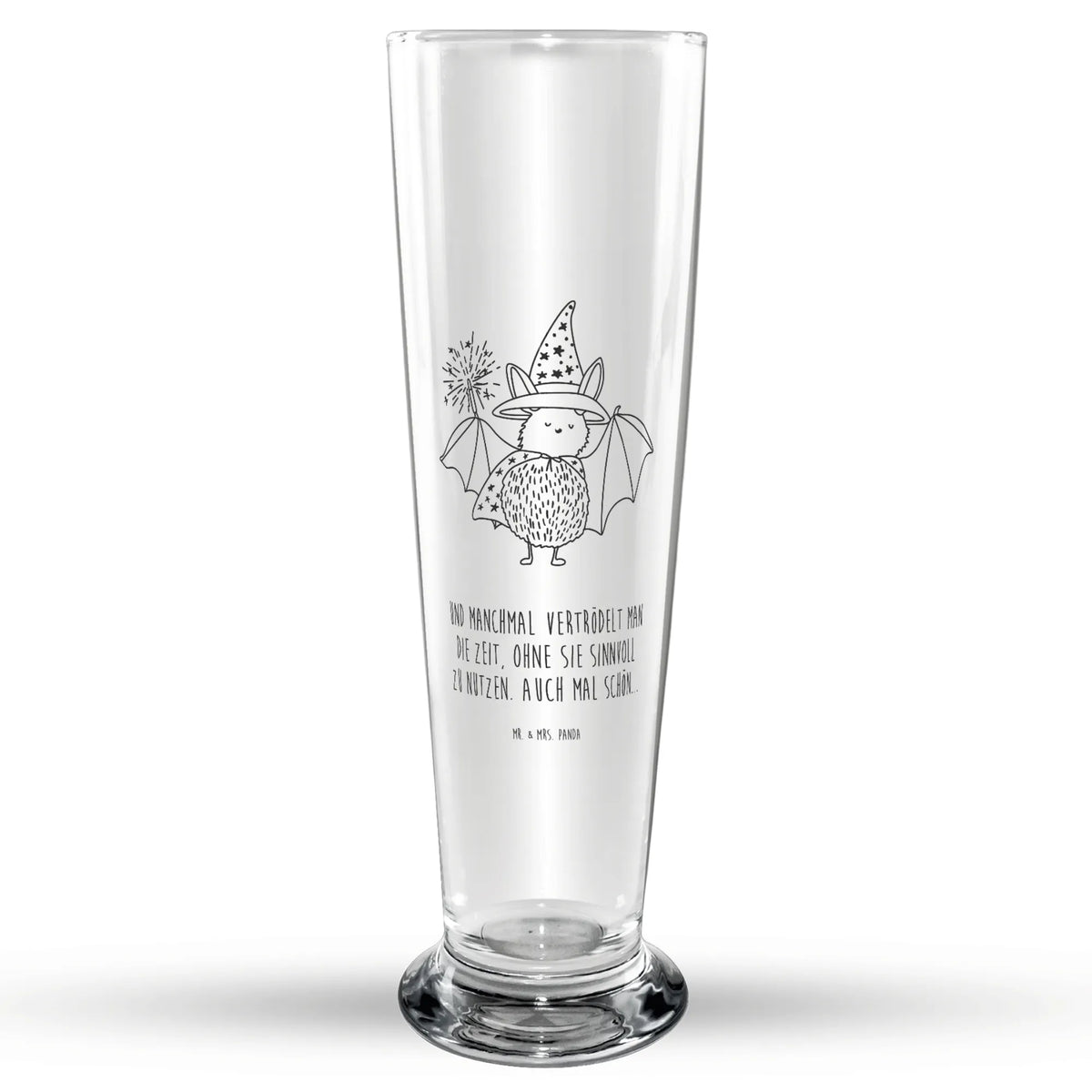 Weizenglas Fledermaus Zauberer Weißbierglas, Mr & Mrs Panda Weizenglas, Bierglas, Bier Glas, Weizen Glas, Weizenbier Glas, Lustige Sprüche, Tiere, Tiermotive, Gute Laune, Fledermaus, Zauberer, Fledermäuse, Frauen, Magier, Reinsteigern