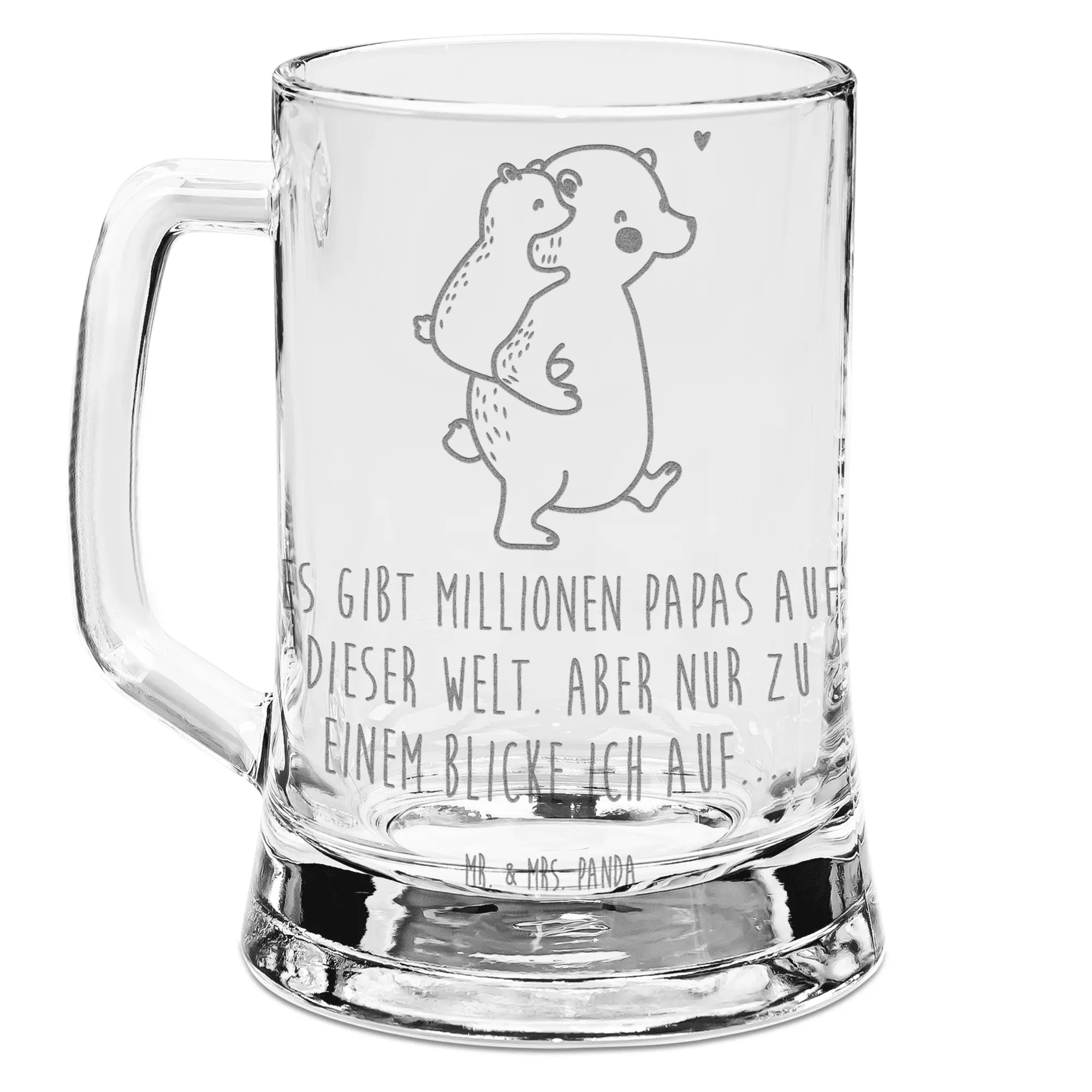 Engraved Beer Mug Papa Bear Family, Father's Day, Mother's Day, brother, sister, Mom, Dad, daddy, father's day, dad, uncle, birthday, present