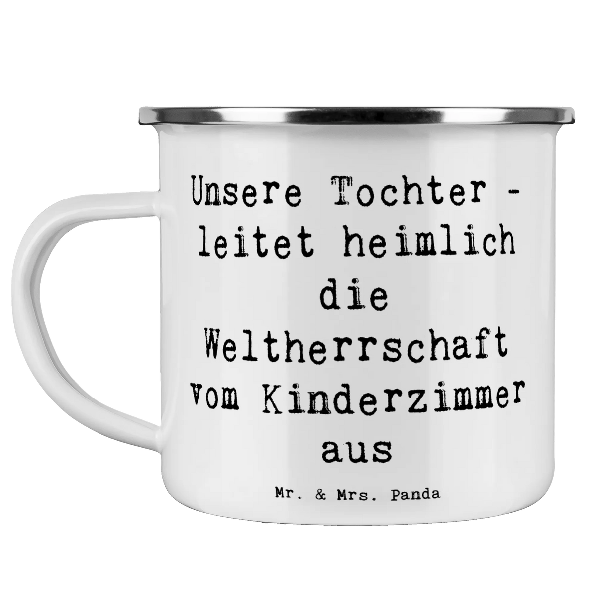 Camping Emaille Tasse Spruch Tochter Weltherrschaft Haferl, Kaffeepott, Motivtasse, Emaille Becher, becher emaille, Pott, Teetasse, Blechtasse, Emaille Tasse, emaillebecher, wanderbecher, Reisebecher, Teebecher, Outdoor Becher, metallbecher, Campingbecher, reisetasse, Tasse Emaille, Emailletasse, wandertasse, outdoortasse, Campingtasse, Outdoor Tasse, blechbecher, Muttertag, Vatertag, Mama, Papa, Oma, Opa, Familie, Schwester, Bruder