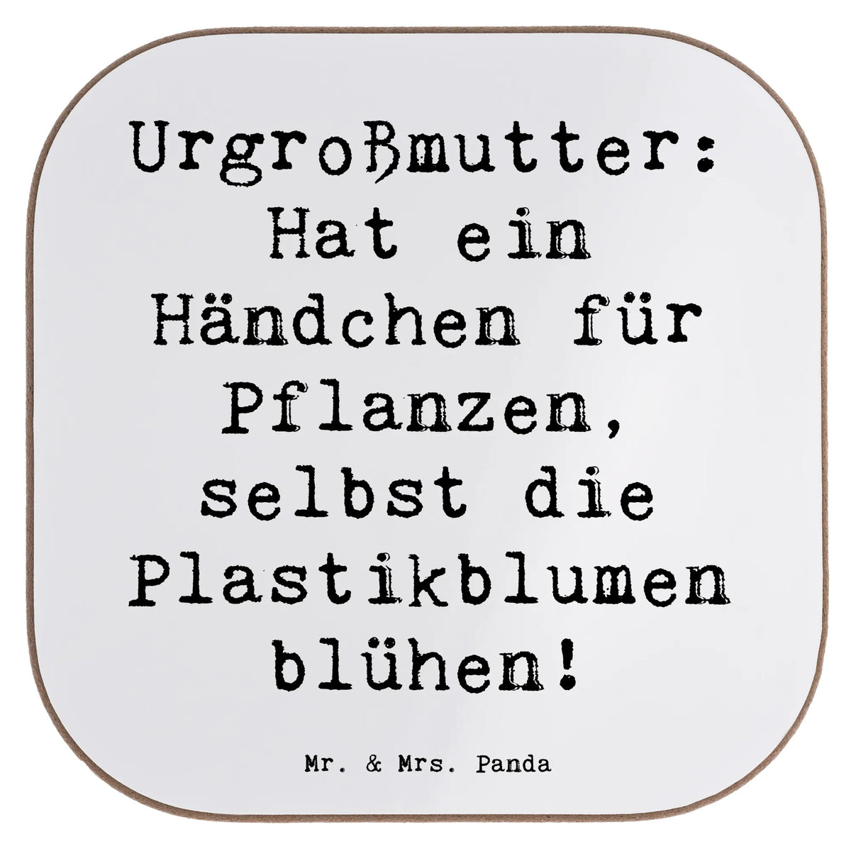 Untersetzer Spruch Urgroßmutter Wundergrün