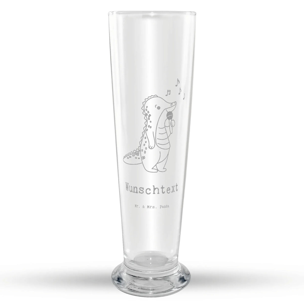 Customizable Wheat Glass crocodile To sing Gift, sport, hobby, giving, thank you, award, profit, athlete, vocals, hobby singers, Singing, live performance, band