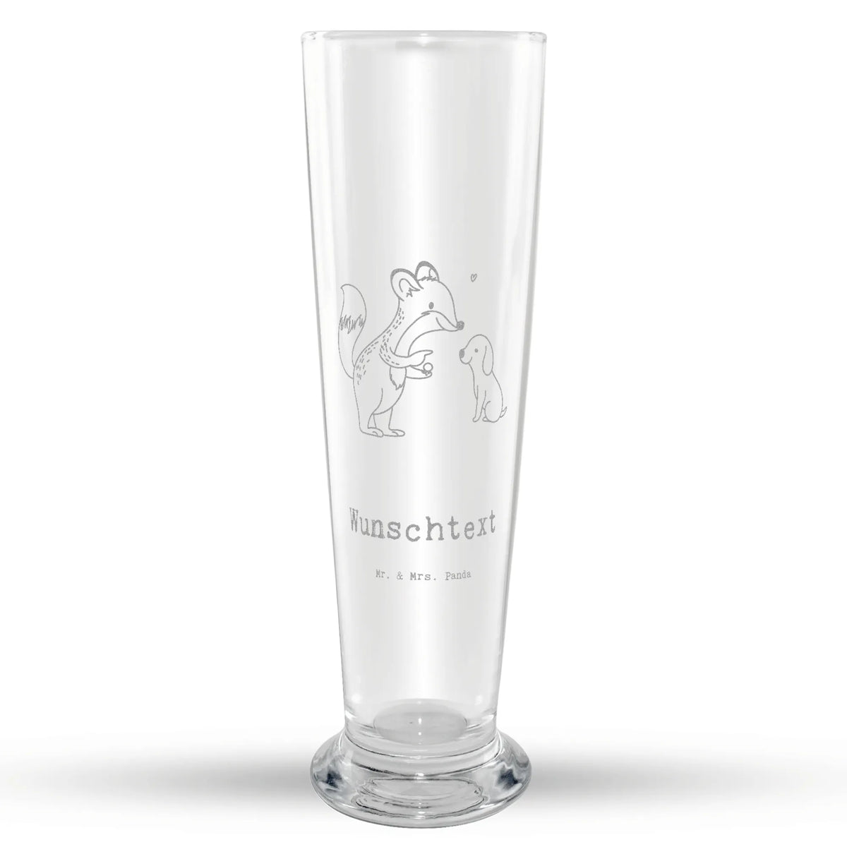 Weizenglas Personalisierbar Fuchs Hundetraining