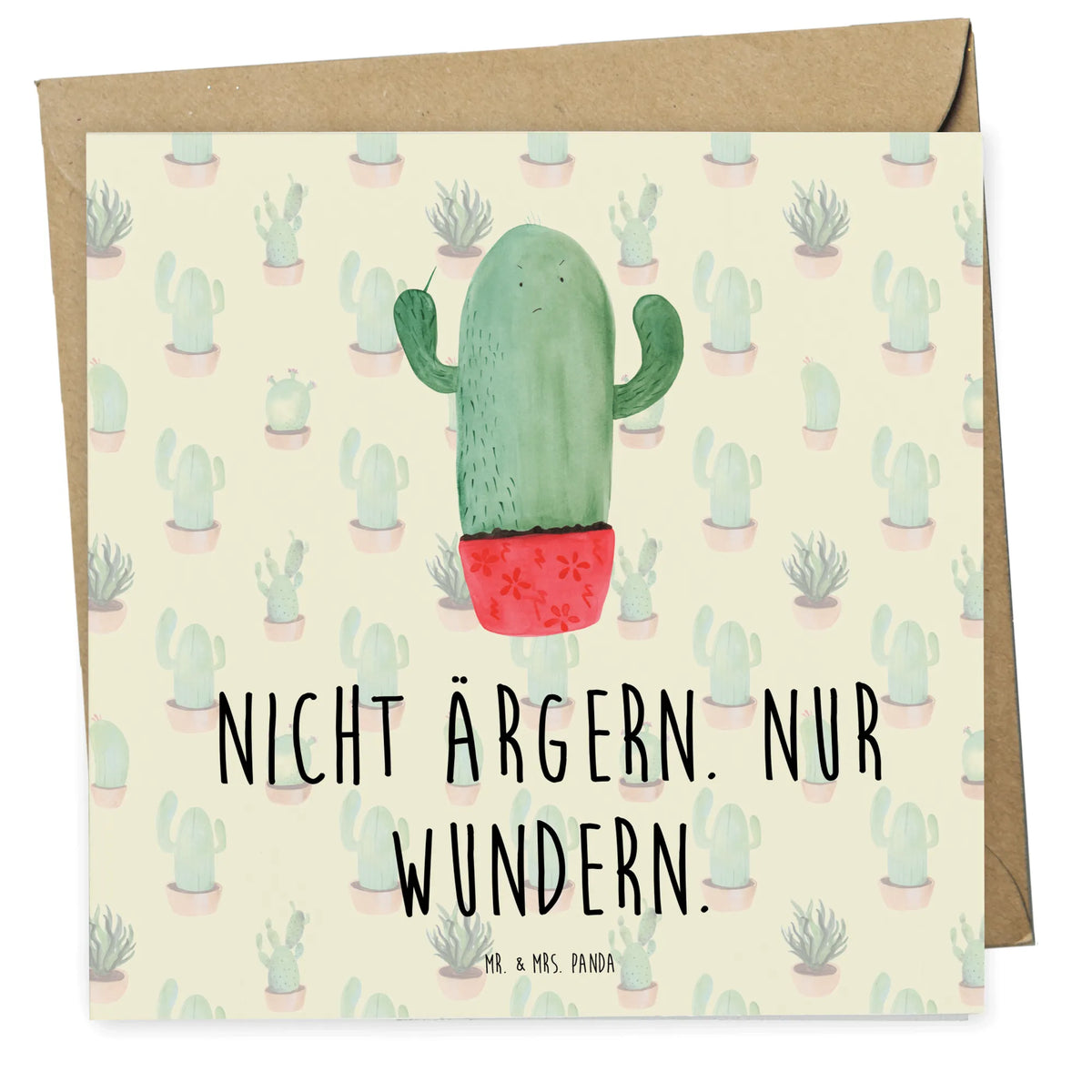 Deluxe Karte Kaktus Wut doppelkarte, Klappkarte, Grußkarte, anlasskarte, Glückwunschkarte, faltkarte, Kakteen, Kaktus, Büroalltag, Chefin, ärgern, Kollege, Büro, wütend, Kollegin, Schule