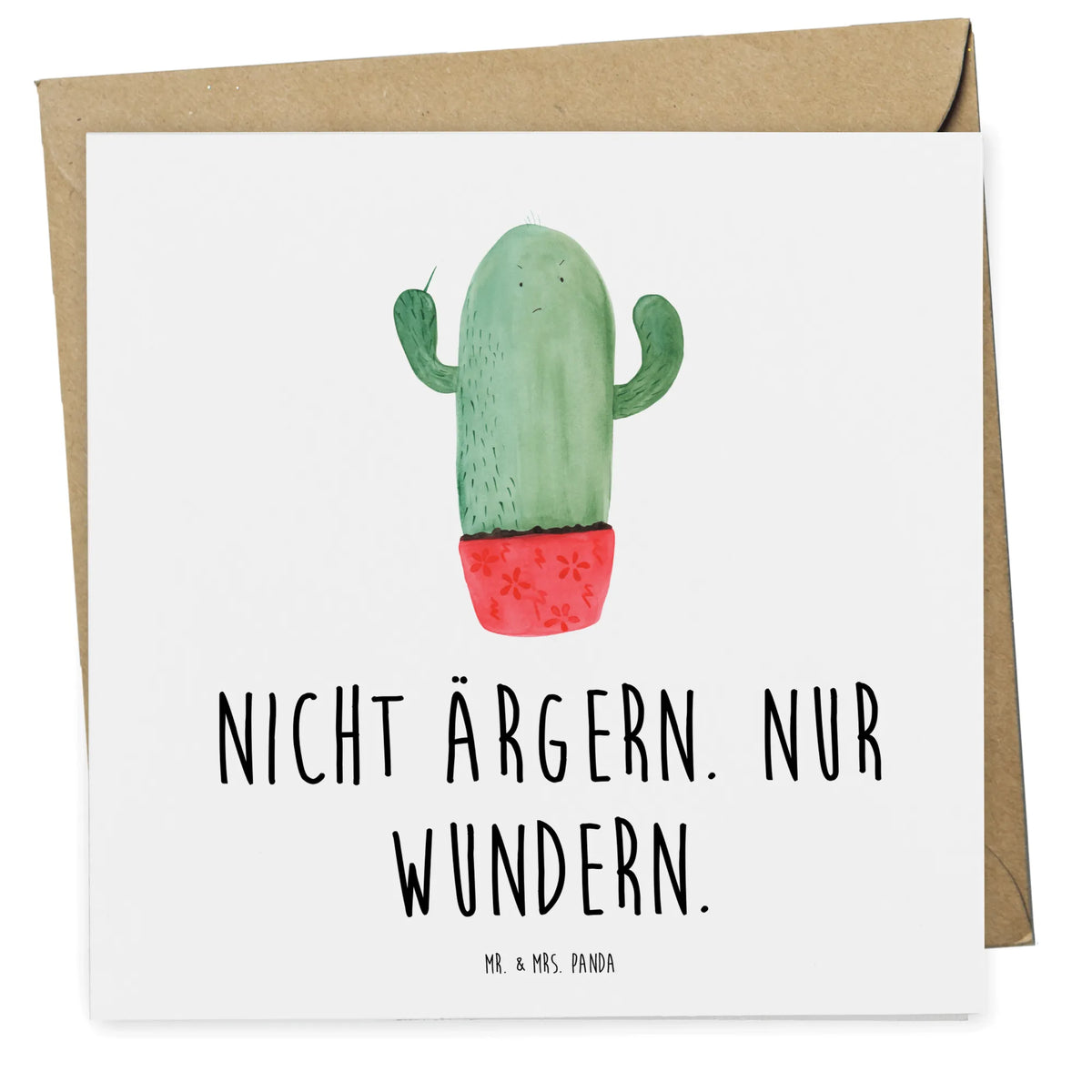 Deluxe Karte Kaktus Wut Glückwunschkarte, Klappkarte, doppelkarte, faltkarte, Grußkarte, anlasskarte, Kakteen, Kaktus, wütend, Schule, Chefin, Kollegin, Kollege, Büroalltag, Büro, ärgern
