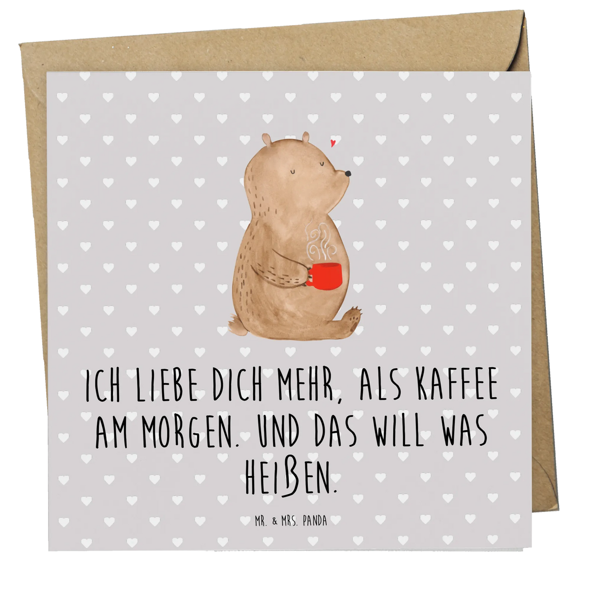 Deluxe Karte Bär Morgenkaffee Grußkarte, faltkarte, anlasskarte, Klappkarte, doppelkarte, Glückwunschkarte, Heiratsantrag, Jahrestag, Ehemann, Hocheitstag, Liebe, Freundin, Liebesgeschenk, Verlobung, Partner, Ehefrau, Freund, Heiraten, für Ehemann, Valentinstag, Liebesbeweis, für Männer, Geschenk für Partner, Geschenk für Frauen, Mitbringsel, Hochzeitstag, Geschenk für Freundin