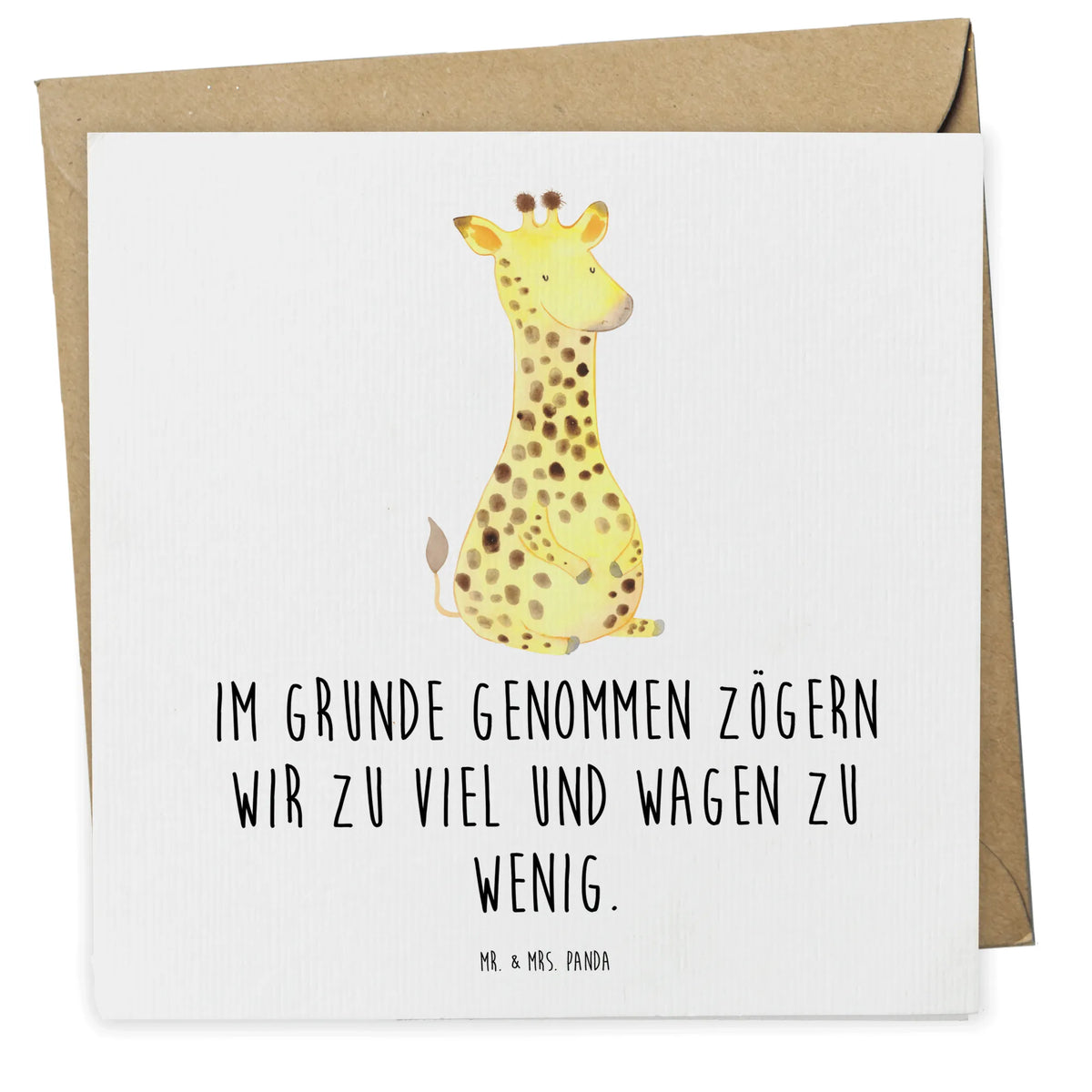 Deluxe Card giraffe Satisfied