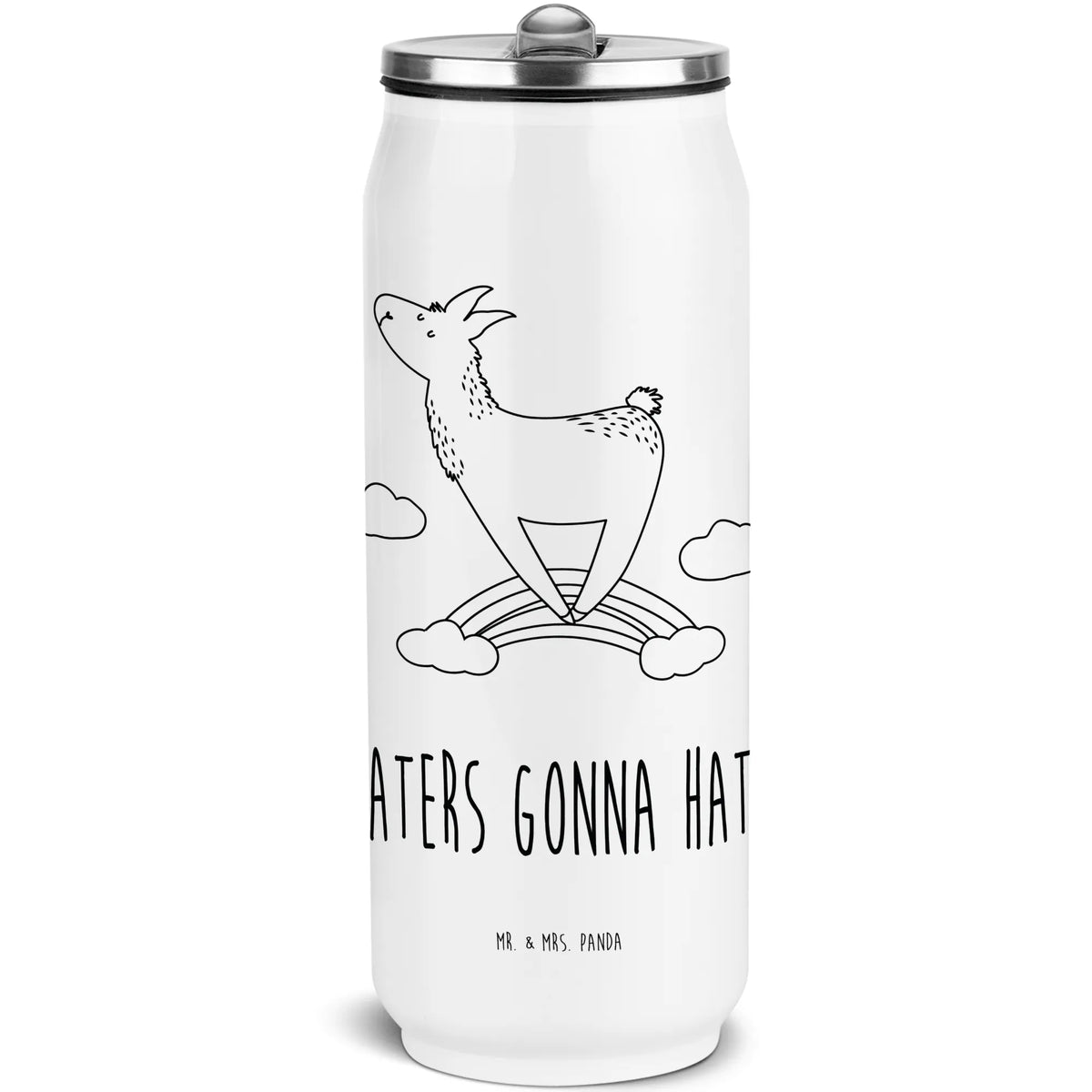 Getränkedosen Trinkflasche Lama Regenbogen Isolierte Trinkflasche, Thermoflasche, Getränkedose, Schul Trinkflasche, Outdoorflasche, sport trinkflasche, reise trinkflasche, Trinkflasche Für Reisen, outdoor trinkflasche, Dosenflasche, Isolierflasche, Warmhalteflasche, Trinkflasche, Trinkflasche mit Trinkhalm, Mehrwegdose, wander trinkflasche, Sportflasche, Thermosflasche, Getränkeflasche, Dose Für Getränke, Thermodose, Edelstahl Trinkflasche, Edelstahl Thermoflasche, Edelstahlflasche, Kühlflasche, Wasserflasche, Lama, Alpaka, Schule, Haters, Lamas, Abi, Selbstständig, Regenbogen, Wolkenland, Haters Gonna Hate, Hobby, Außenseiter, Freiheit
