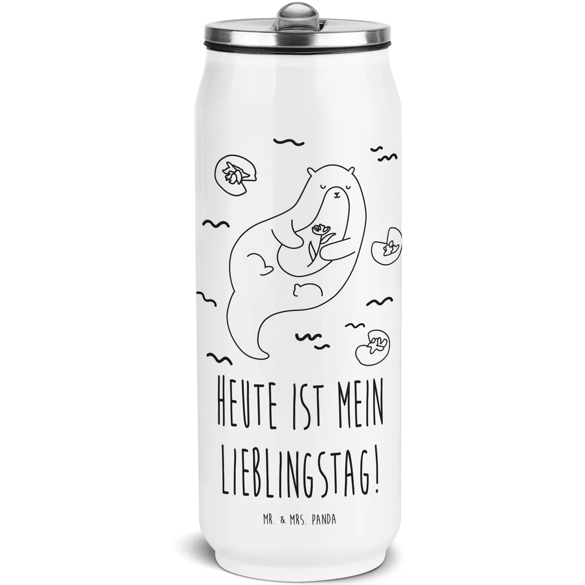 Getränkedosen Trinkflasche Otter Seerose reise trinkflasche, Getränkeflasche, Dose Für Getränke, Edelstahlflasche, Edelstahl Trinkflasche, outdoor trinkflasche, Sportflasche, Isolierte Trinkflasche, Trinkflasche Für Reisen, Dosenflasche, Schul Trinkflasche, Wasserflasche, Trinkflasche, wander trinkflasche, Kühlflasche, Thermosflasche, Outdoorflasche, Edelstahl Thermoflasche, Mehrwegdose, Thermodose, Getränkedose, Trinkflasche mit Trinkhalm, Isolierflasche, Thermoflasche, sport trinkflasche, Warmhalteflasche, Otter, Fischotter, Seeotter, Otter Seeotter See Otter