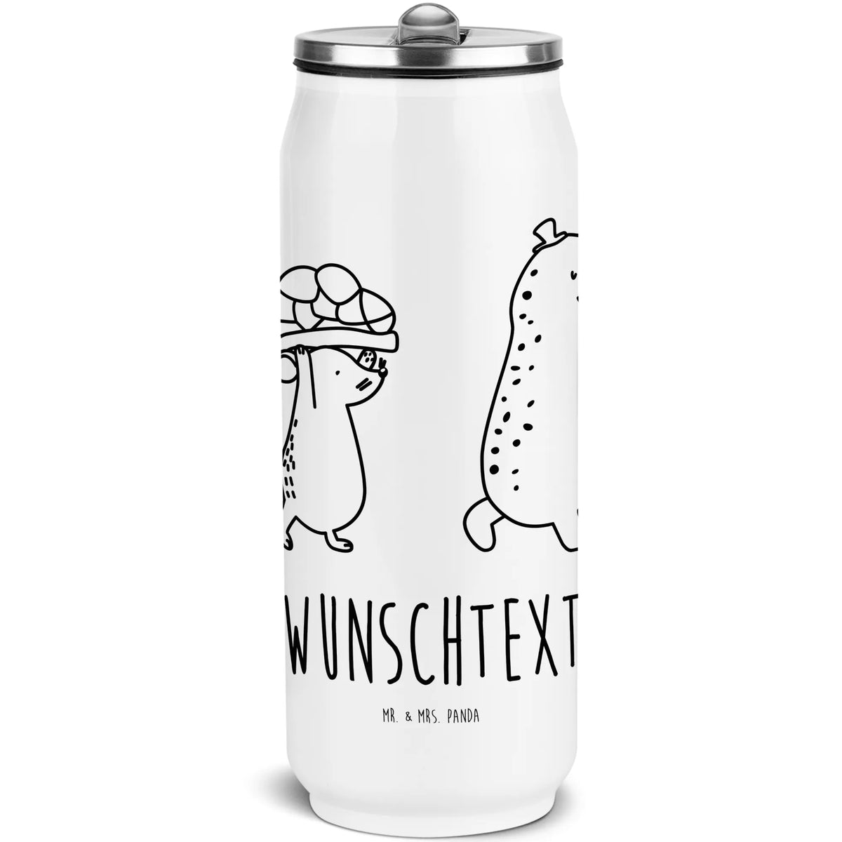 Personalized Beverage Cans Drinking Bottle tortoise Mouse gift, gift ideas, cute, illustrated, tortoise, reptile, ancient creature, sweet, birthday gift, turtle gift items, funny turtle gifts, pet turtles, best friend, sister or daughter, turtle lover, mouse, friends, girlfriends