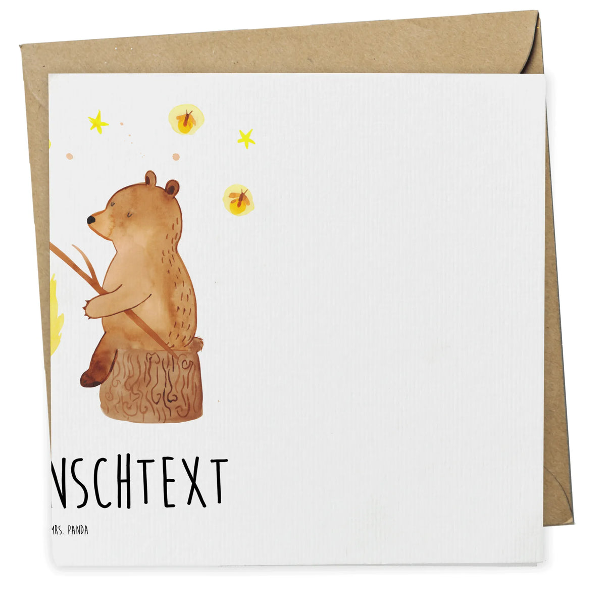 Personalisierte Deluxe Karte Bär & Marienkäfer Lagerfeuer karte personalisiert, Grußkarte personalisierbar, Personalisierte Karte, individuelle grußkarte, Postkarte personalisiert, Grußkarten Personalisiert, Personalisierte Grußkarten, Personalisierte Grußkarte, Personalisierte Postkarte, Personalisierte Karten, grußkarte personalisiert, Teddy, Bär, Teddybär, Lagerfeuer